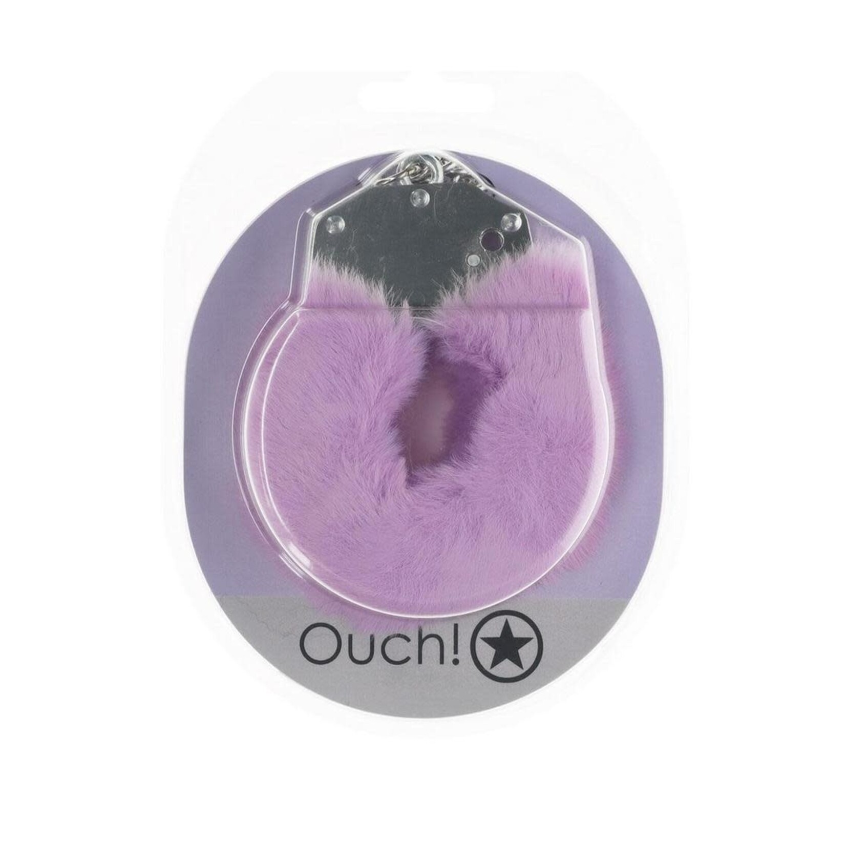 Ouch! Heavy-duty Fluffy Handcuffs - Lavender