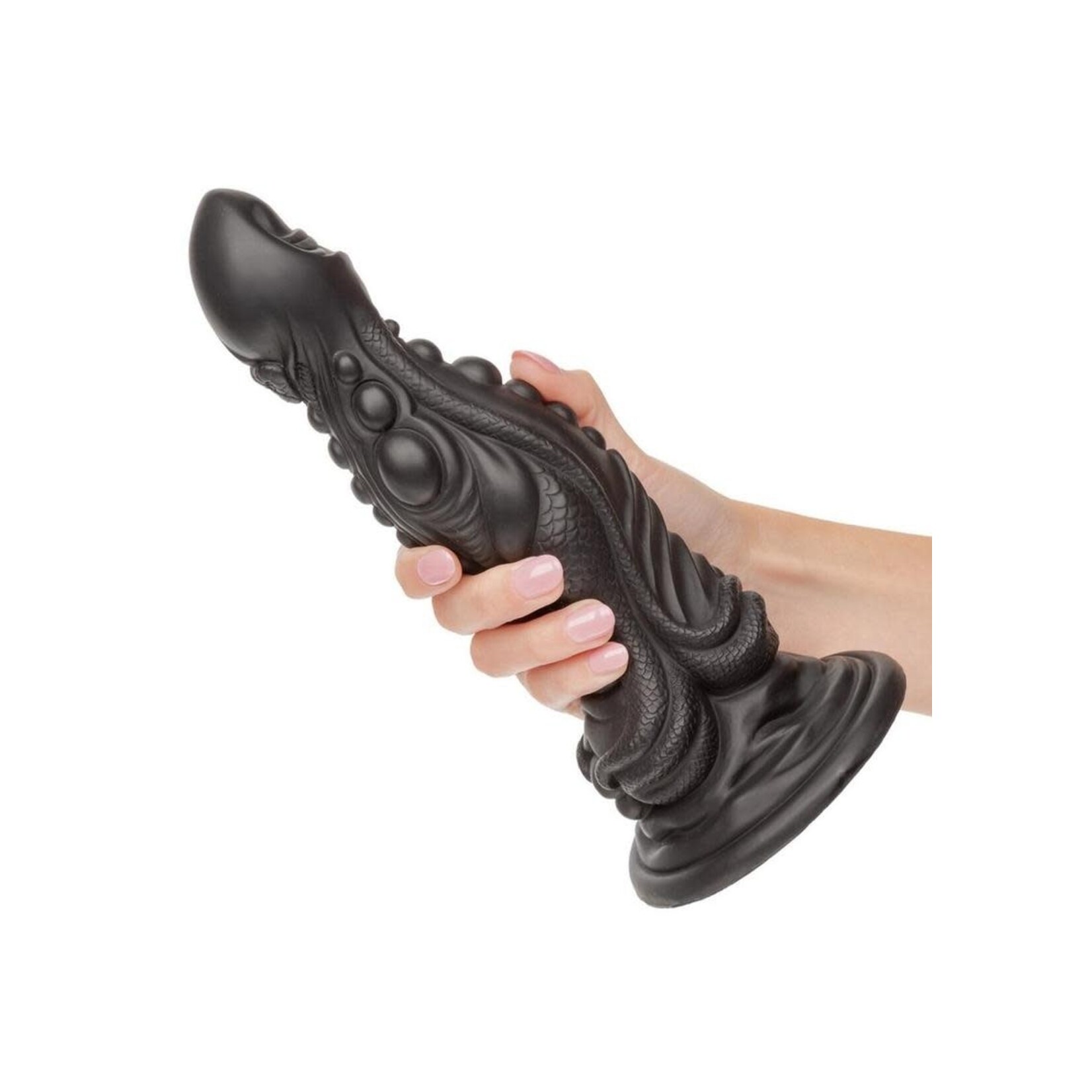 Monster Dong The Colossus Silicone Dildo 9.75in - Black