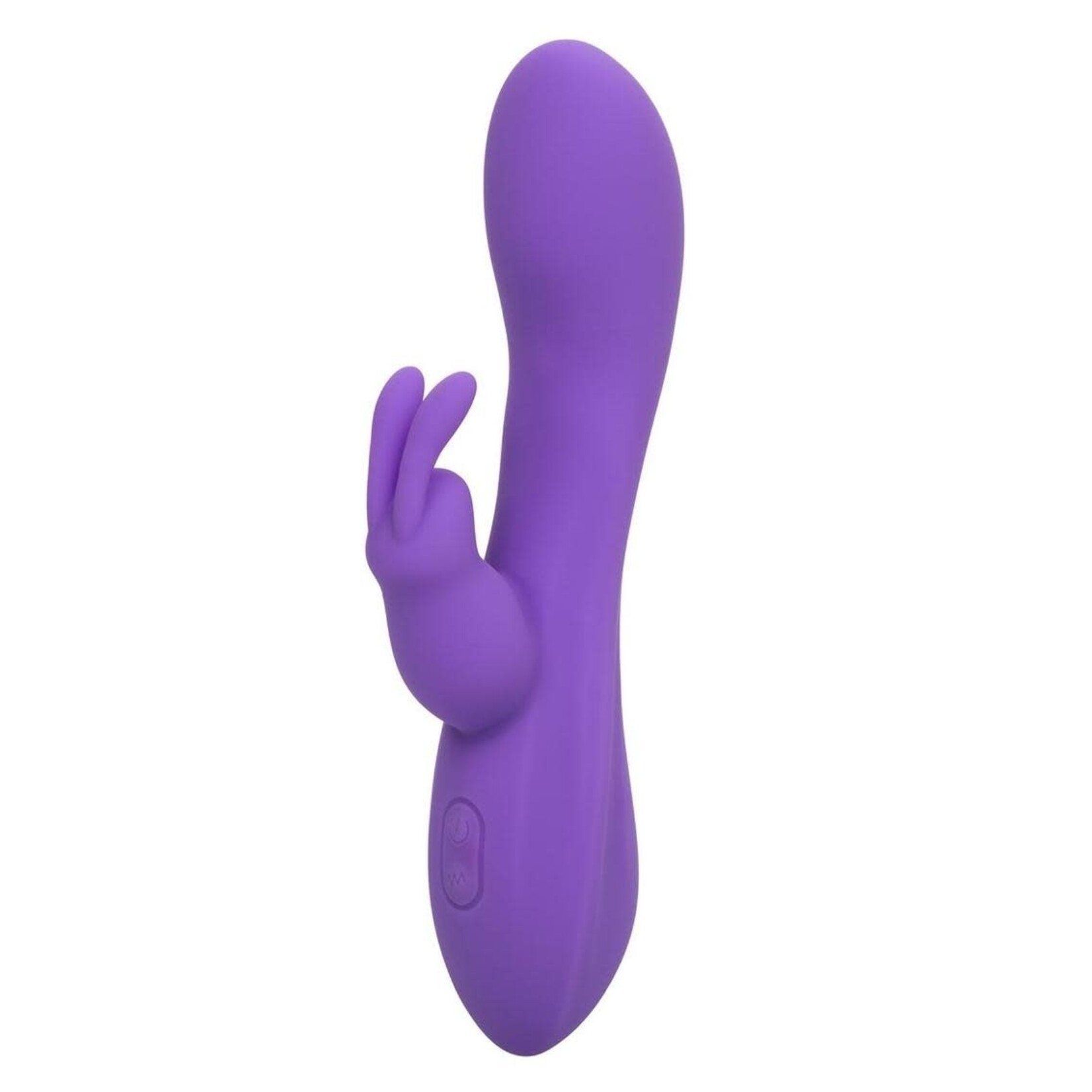 Flex Bend & Hold Double Rumbler Rechargeable Silicone Rabbit Vibrator - Purple