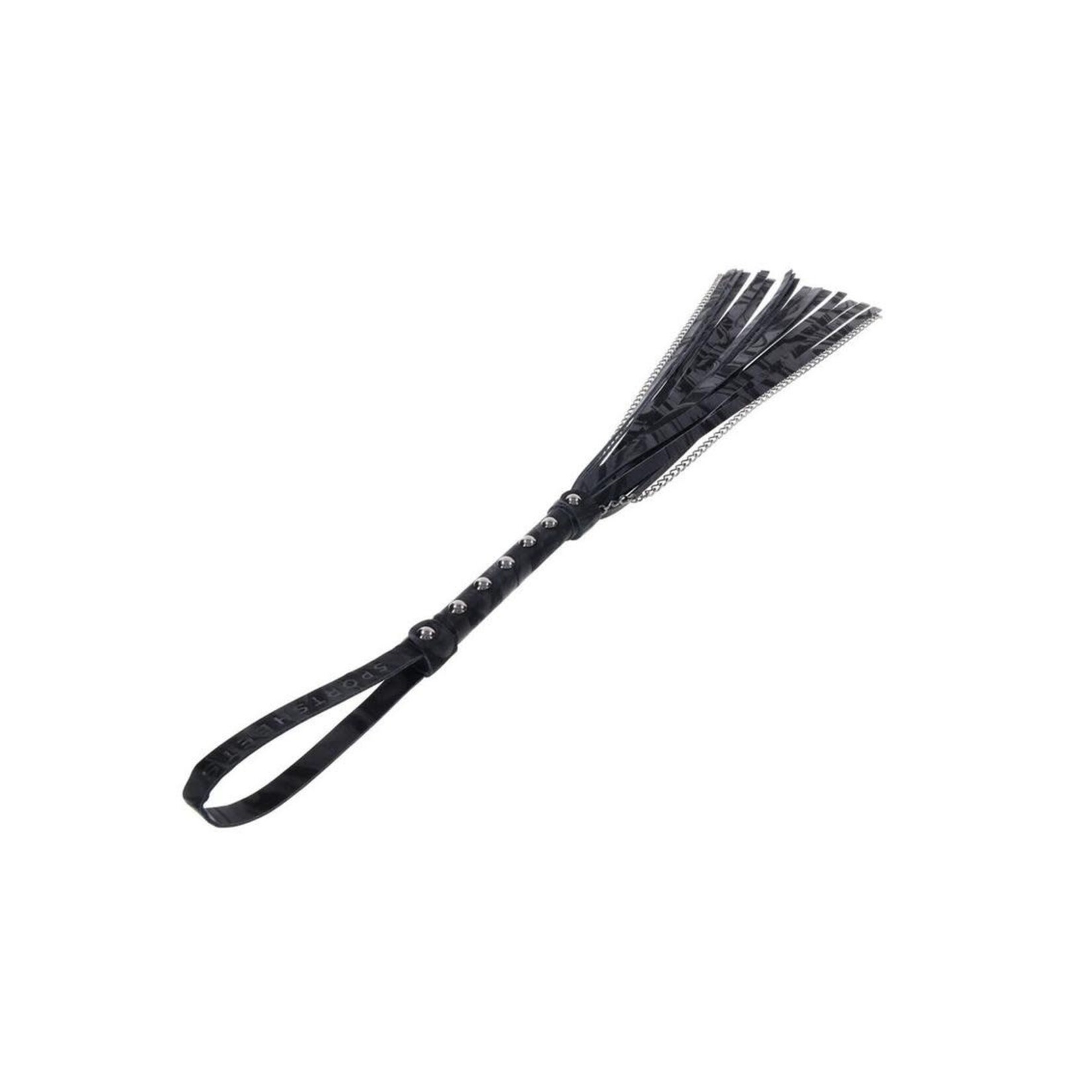 Velvet Noir Chain Flogger - Black