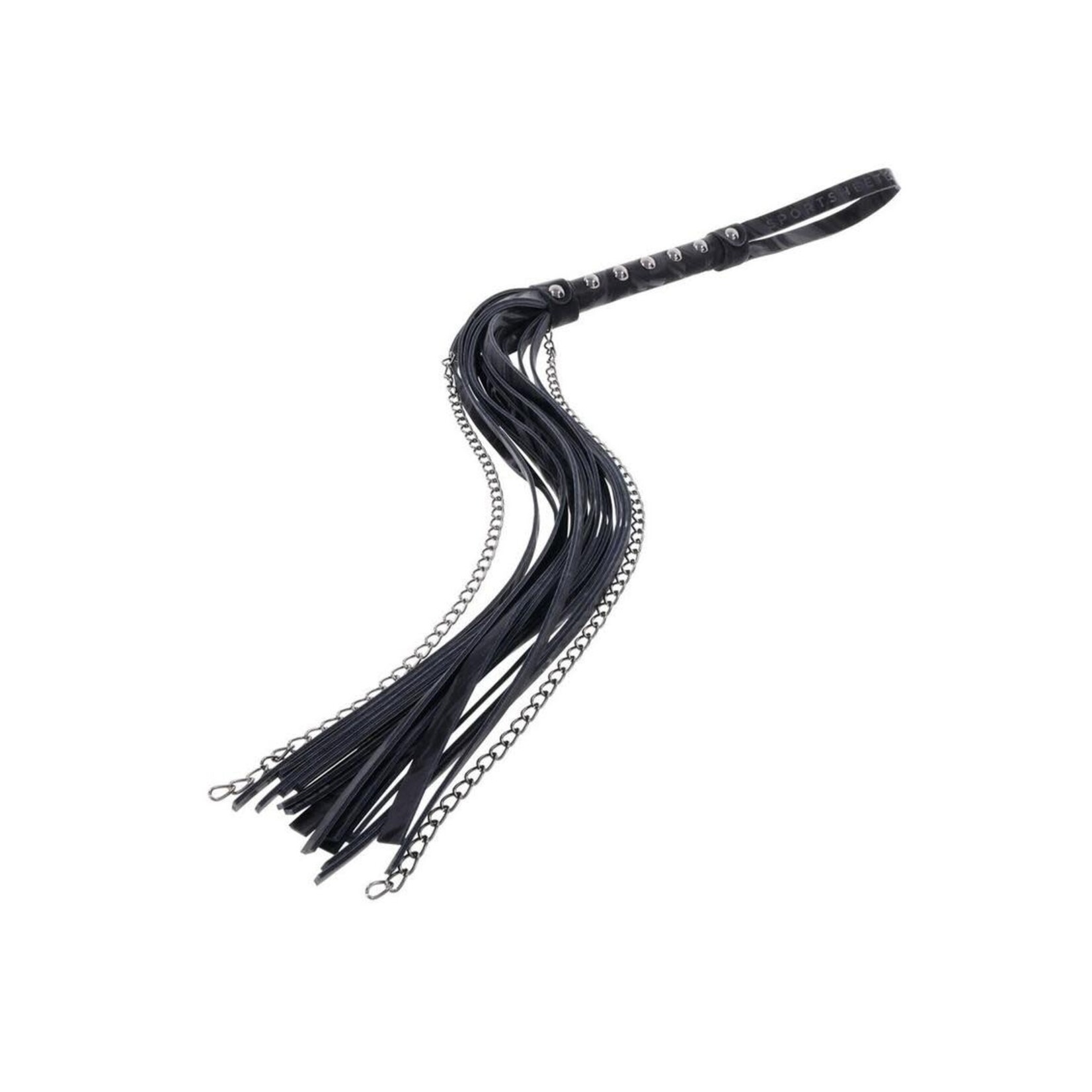 Velvet Noir Chain Flogger - Black