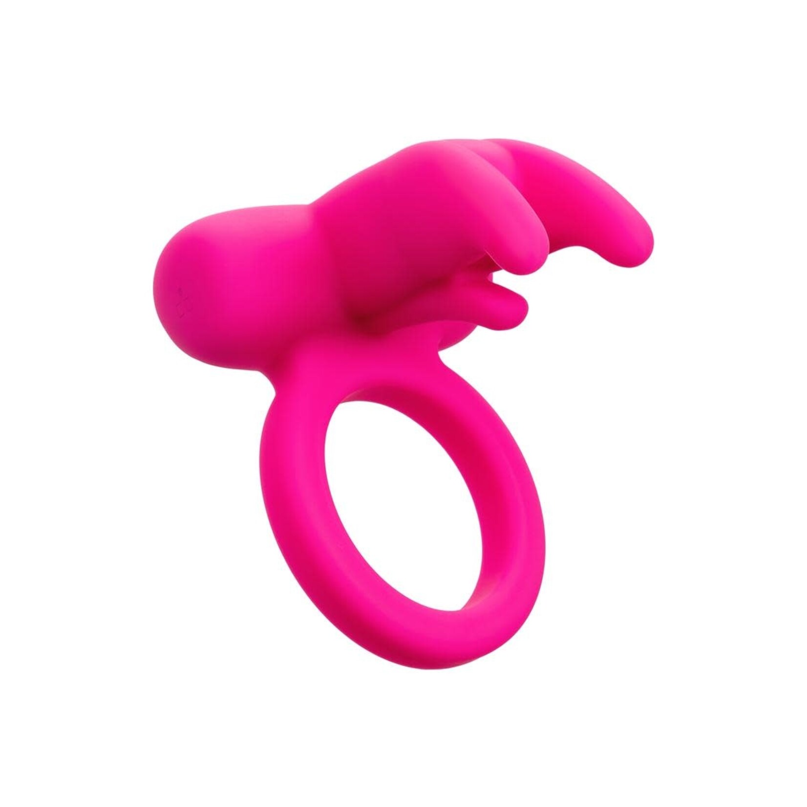 Calexotics Silicone Rechargeable Triple Clit Flicker Cock Ring - Pink