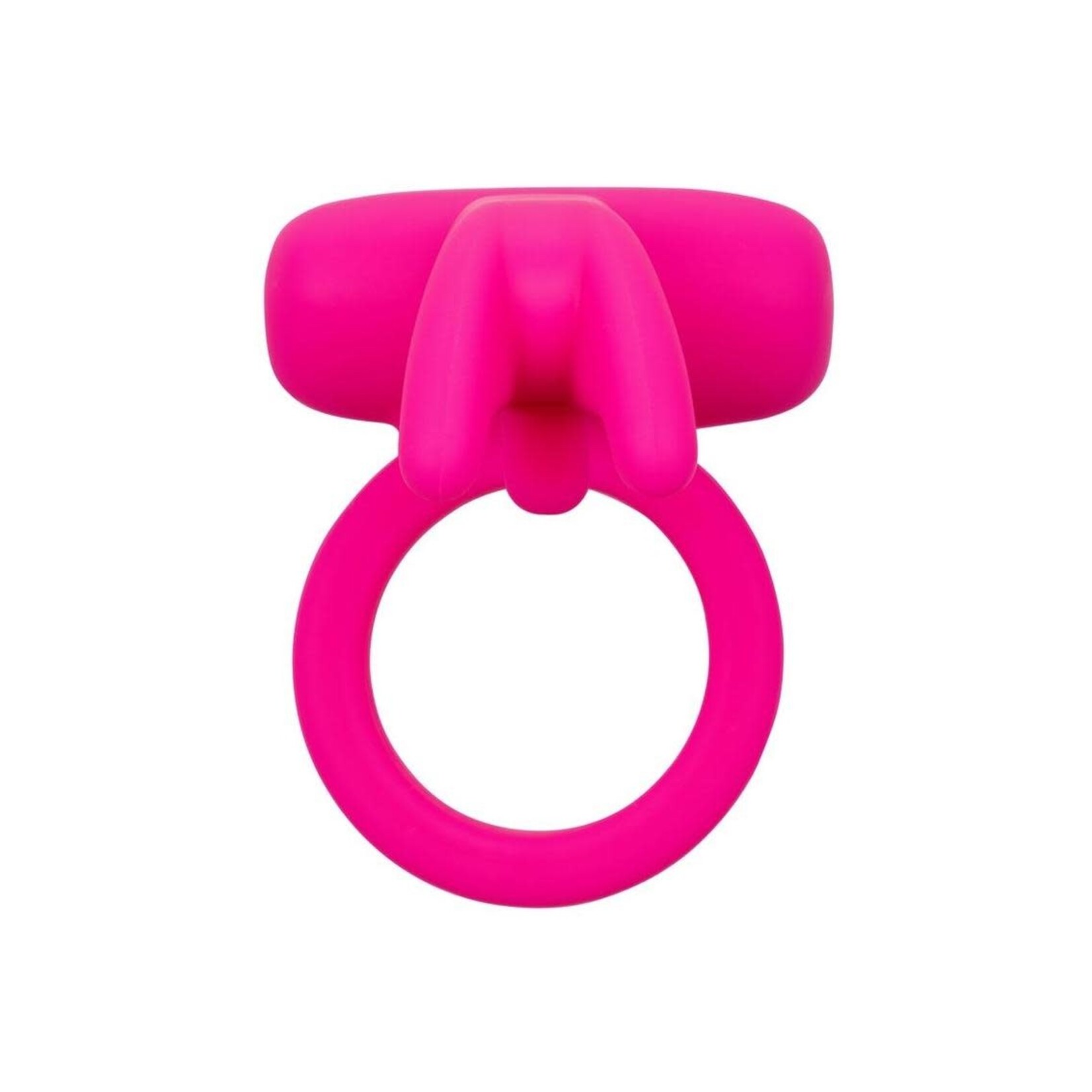 Calexotics Silicone Rechargeable Triple Clit Flicker Cock Ring - Pink