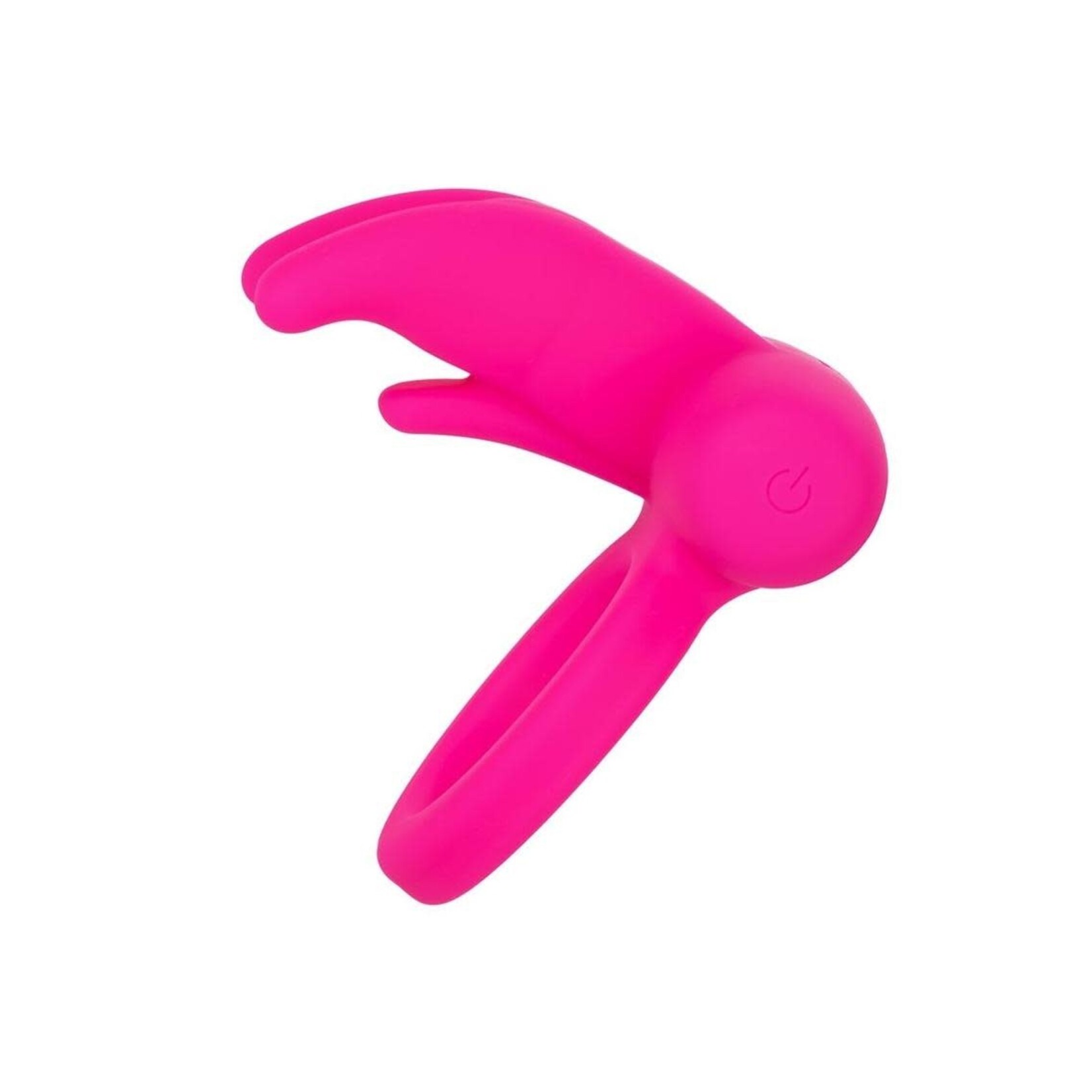 Calexotics Silicone Rechargeable Triple Clit Flicker Cock Ring - Pink
