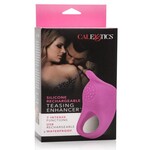 Silicone Rechargeable Teasing Enhancer Cockring Waterproof Pink
