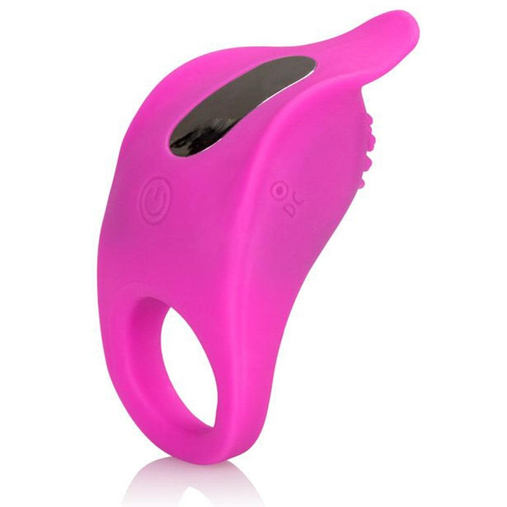 Silicone Rechargeable Teasing Enhancer Cockring Waterproof Pink
