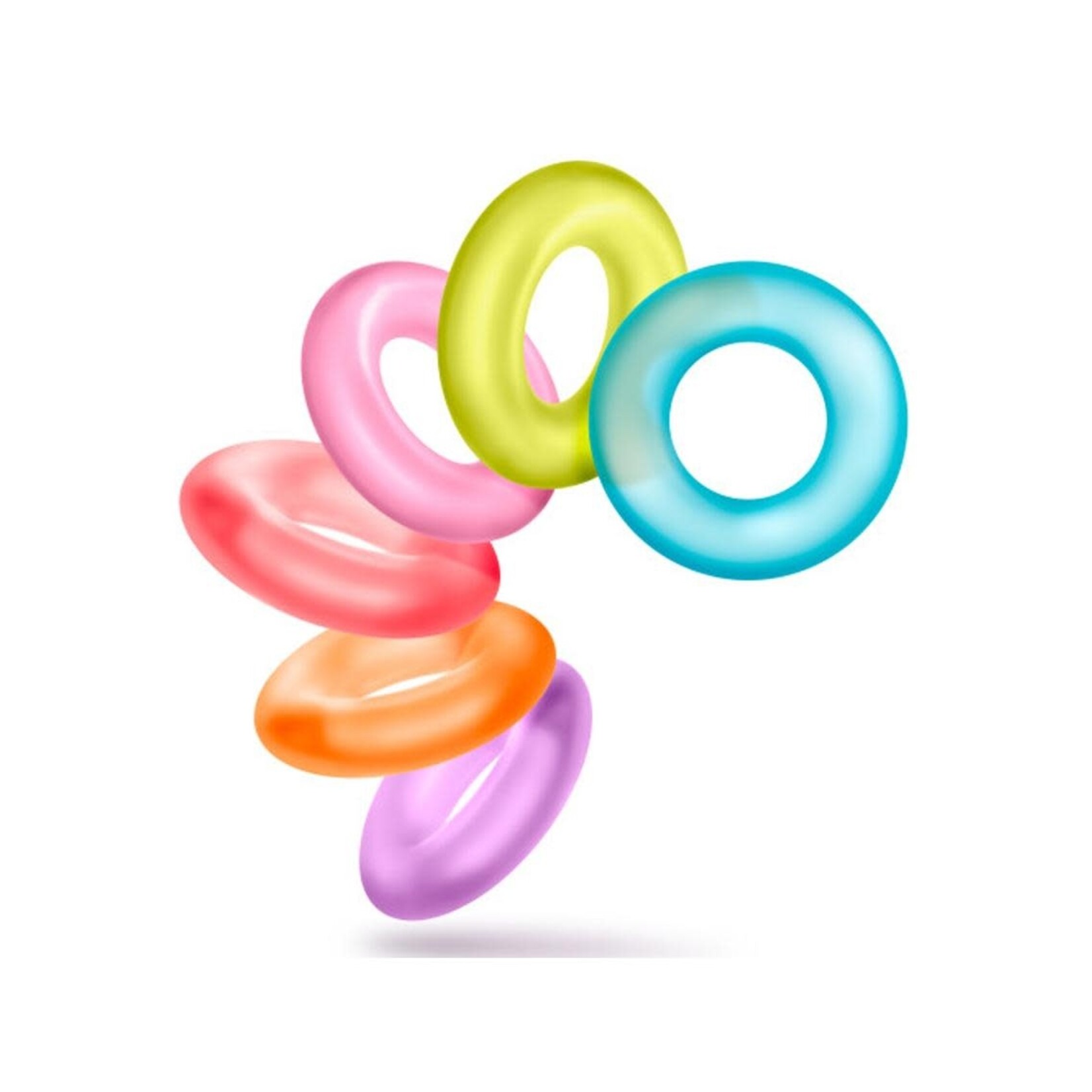 Play with Me King of the Ring Cock Ring- Multi Colors
