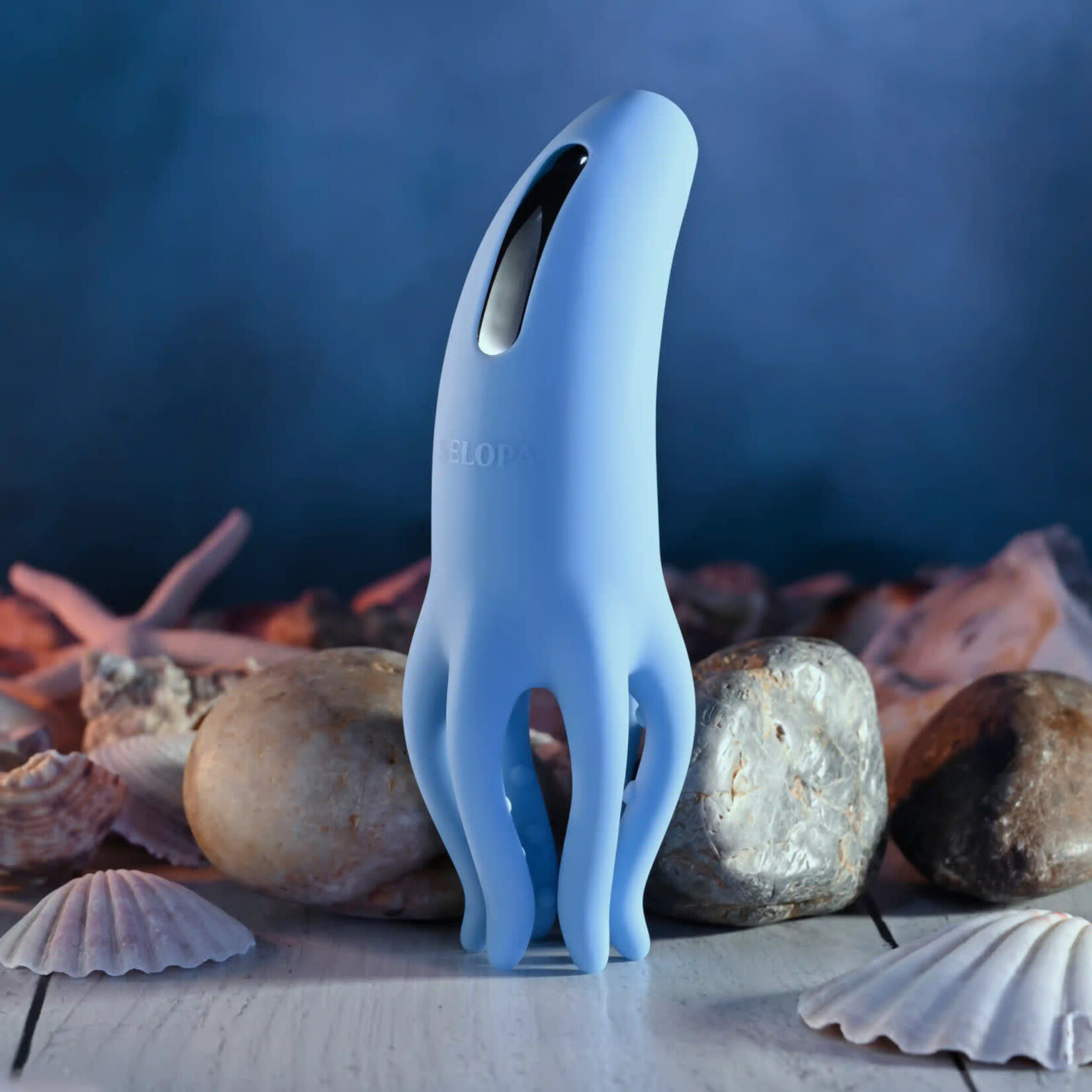 Selopa Tentacle Tickler Rechargeable Silicone Clitoral Stimulator - Blue