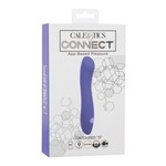 CalExotics Connect Contoured G Rechargeable Silicone App Compatible G-Spot Vibrator with Remote Control - Purple