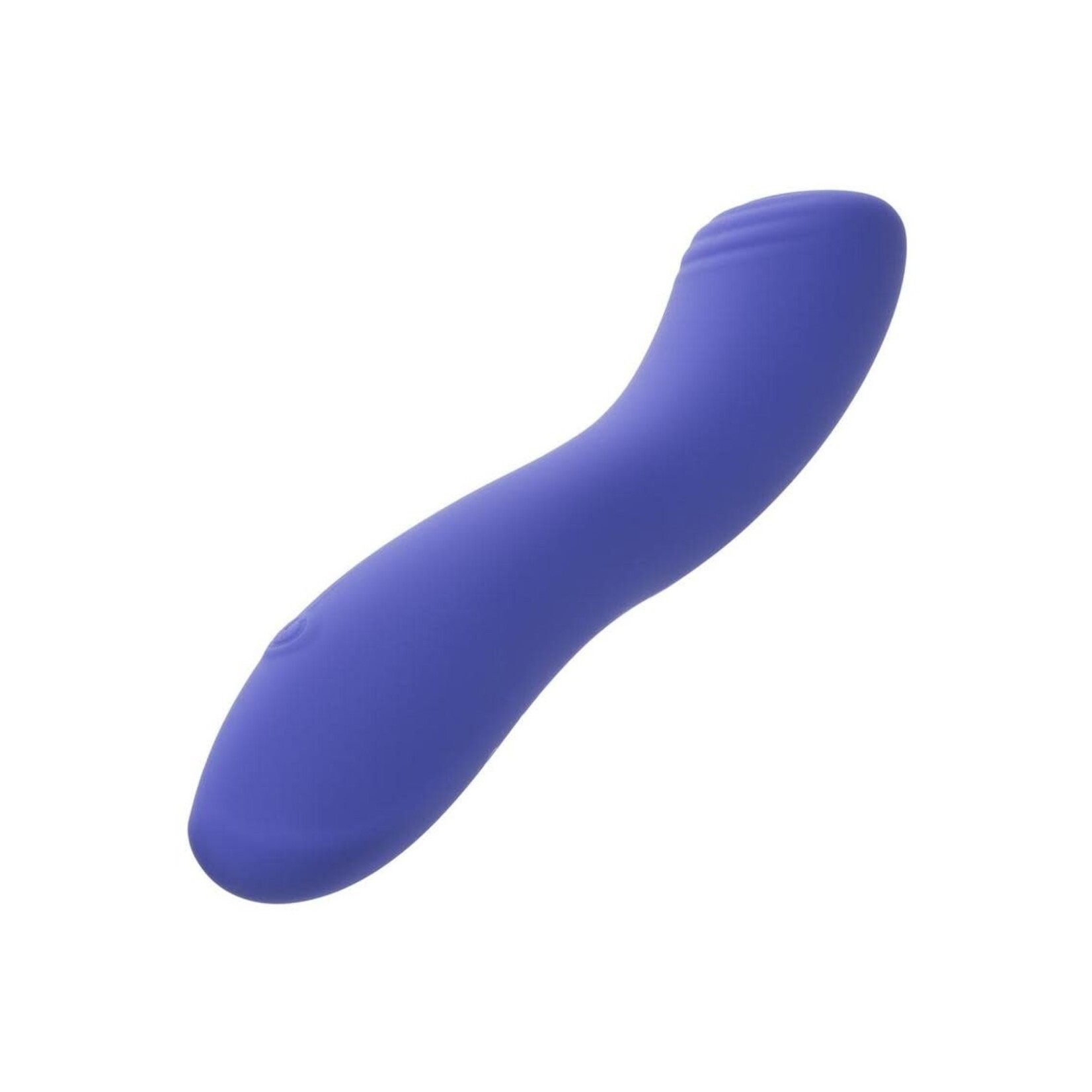 CalExotics Connect Contoured G Rechargeable Silicone App Compatible G-Spot Vibrator with Remote Control - Purple