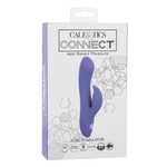 CalExotics Connect App Compatible Dual Stimulator Rechargeable Silicone Dual Vibrator with Remote Control - Purple