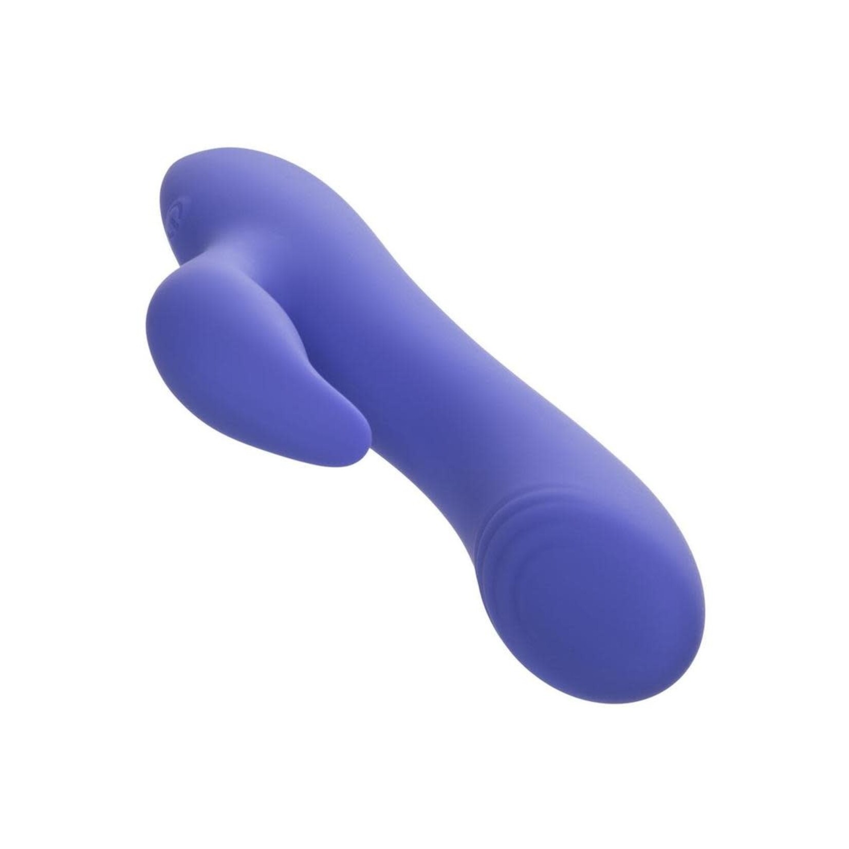 CalExotics Connect App Compatible Dual Stimulator Rechargeable Silicone Dual Vibrator with Remote Control - Purple