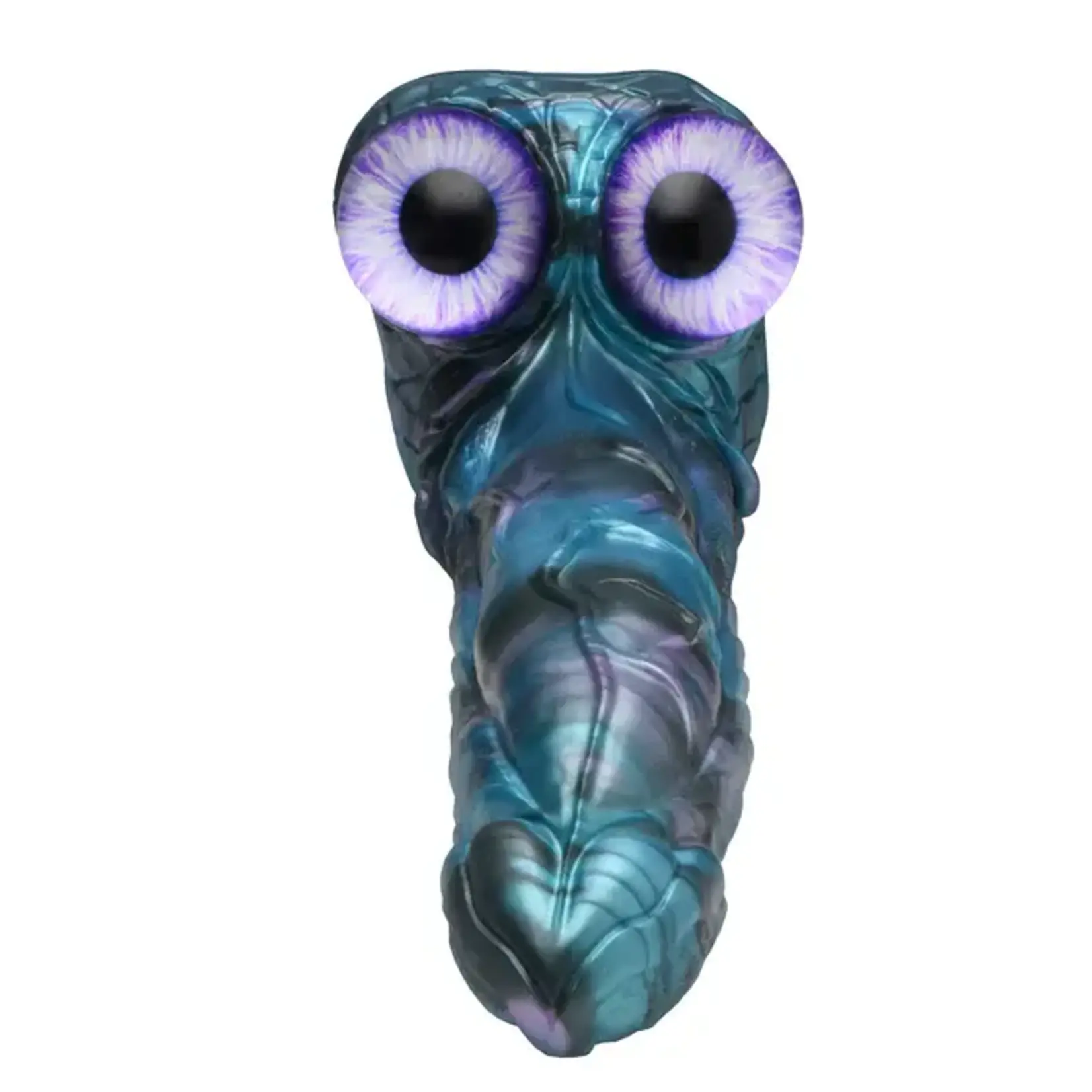 Creature Cocks Astro Thrust Vibrating Rechargeable Silicone Dildo - Blue