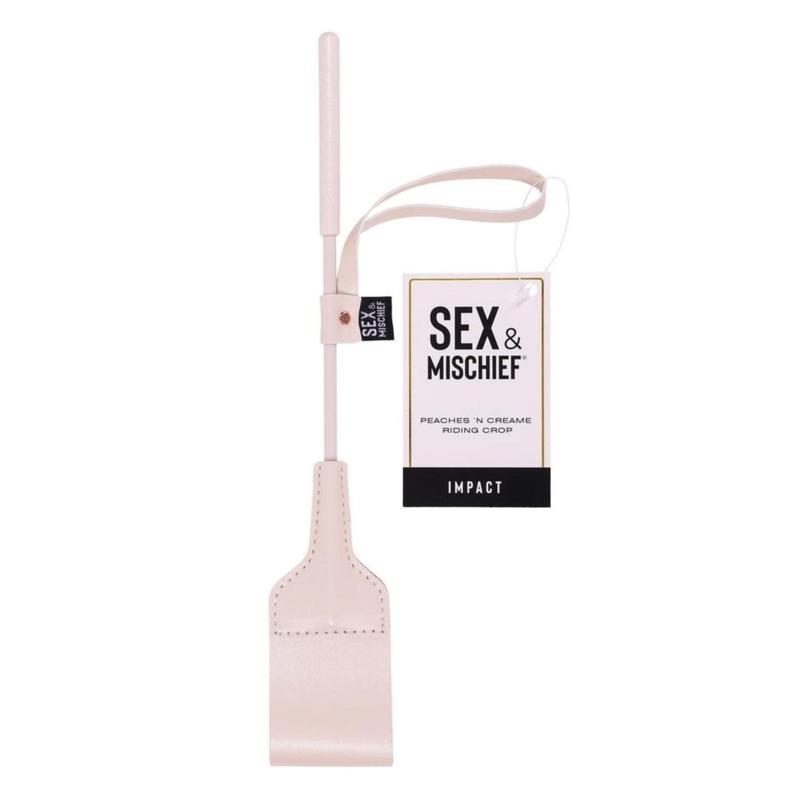 Sex & Mischief Peaches ‘n CreaMe Riding Crop - Ivory/Orange