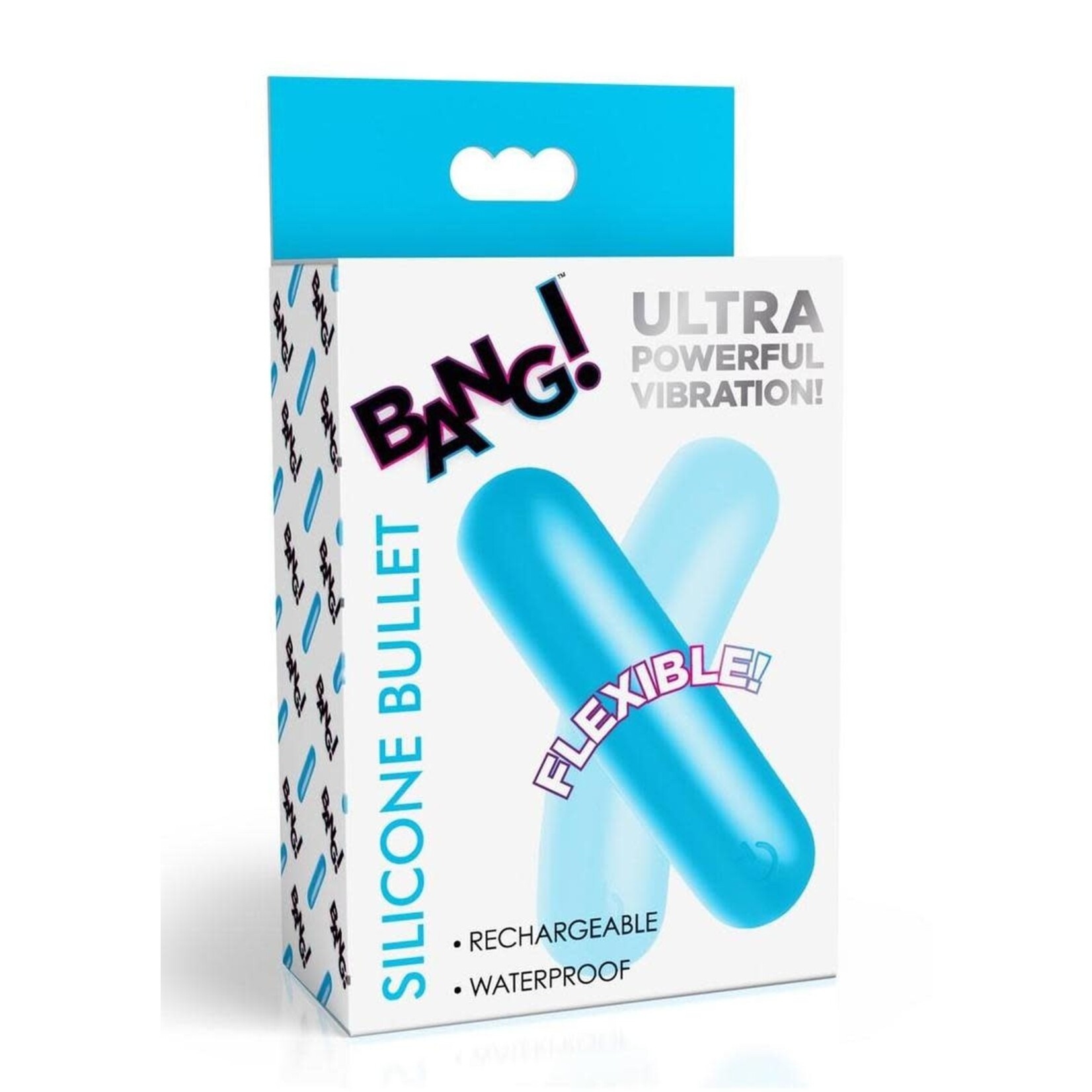 Bang Flexible Rechargeable Silicone Bullet - Blue