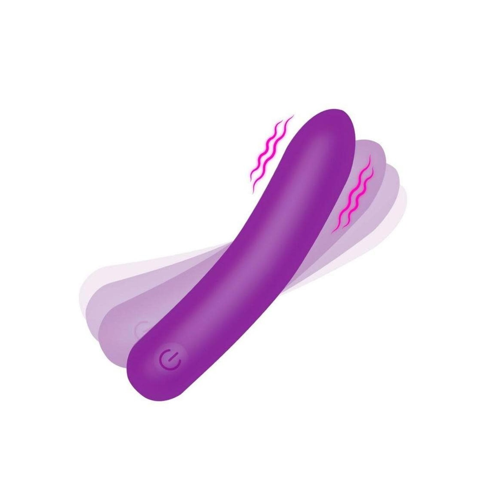 Bang Tapered Flexible Silicone Rechargeable Bullet - Purple