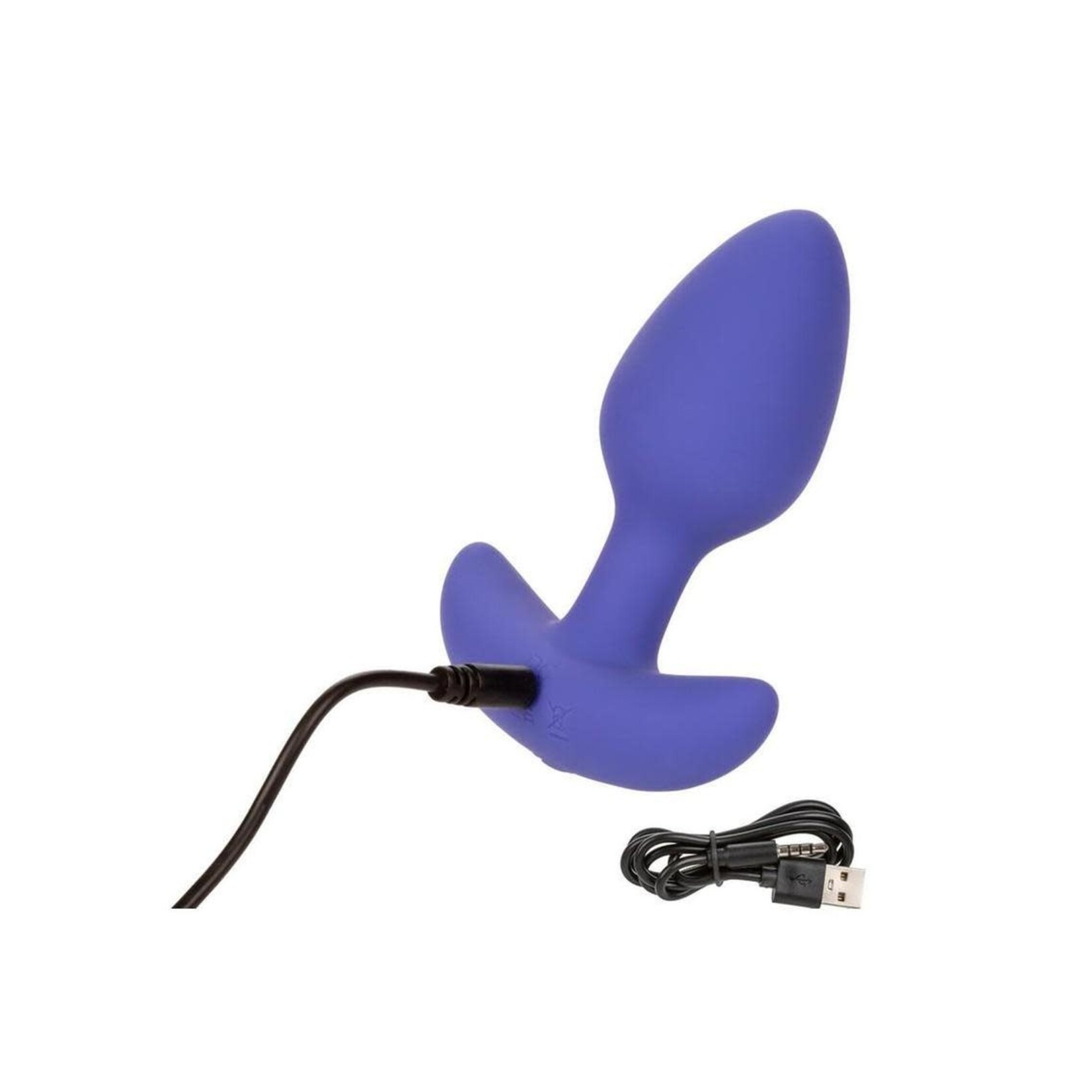 CalExotics Connect Tapered Probe Rechargeable Silicone App Compatible Anal Vibrator - Purple