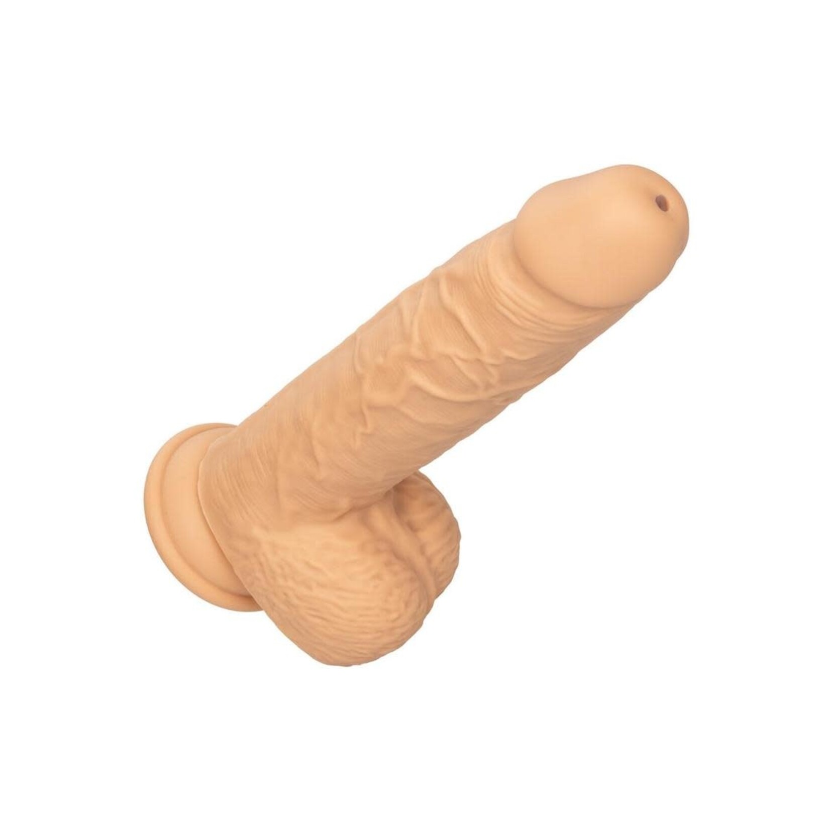 Squirting Fuck Stick Rechargeable Silicone Realistic Dong with Suction Cup - Vanilla