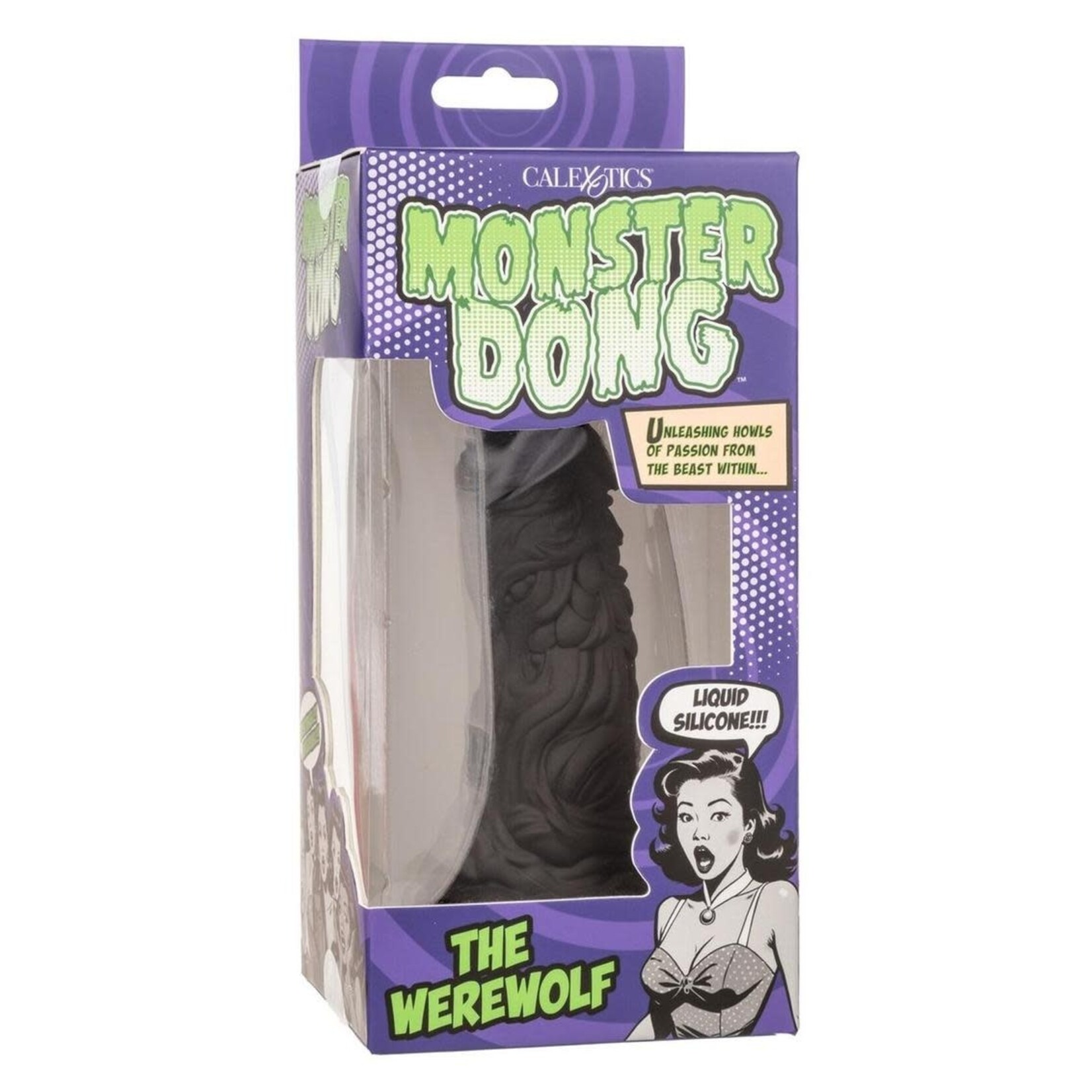 Monster Dong The Werewolf Silicone Dildo 9in - Black
