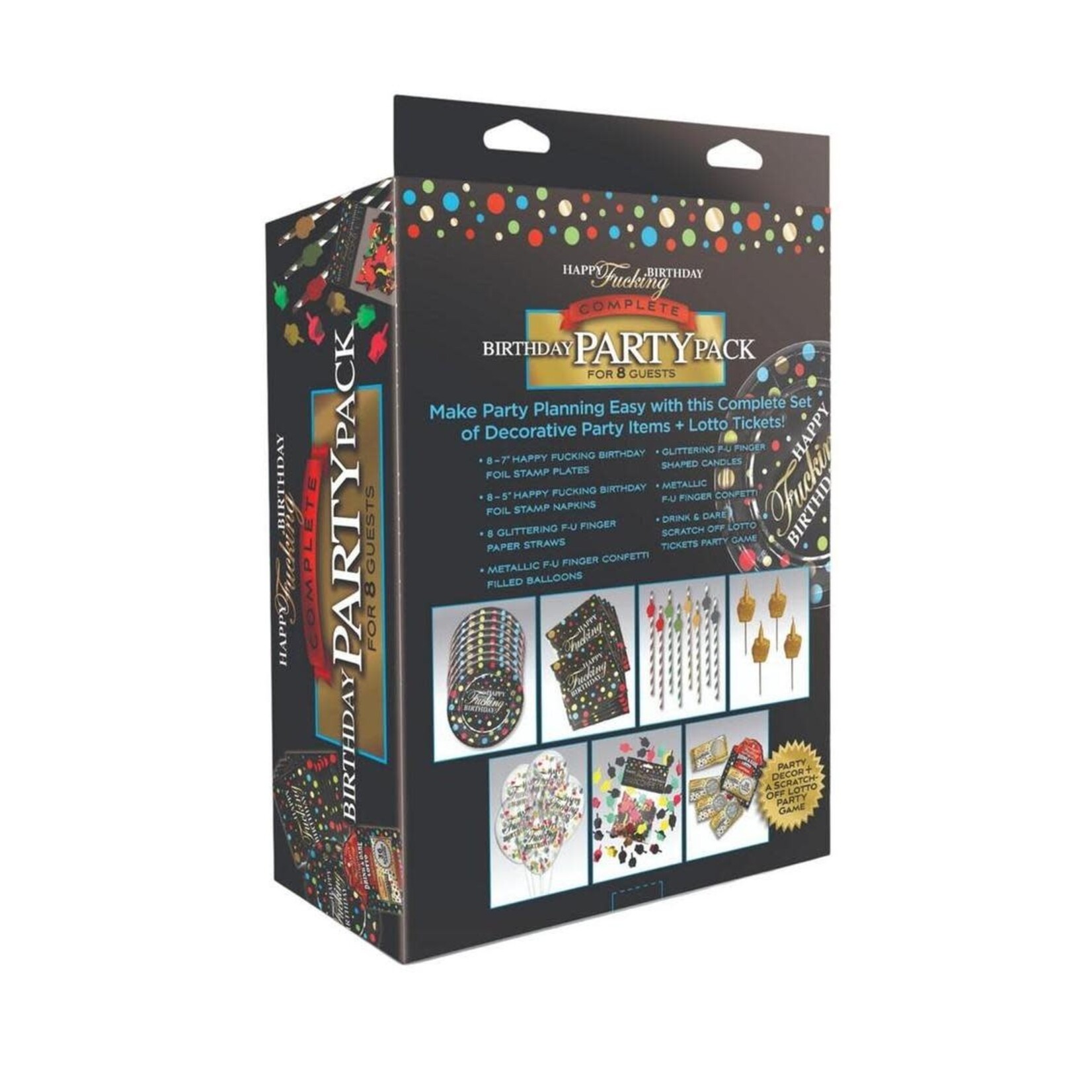 Happy Fucking Birthday Party Pack - Black
