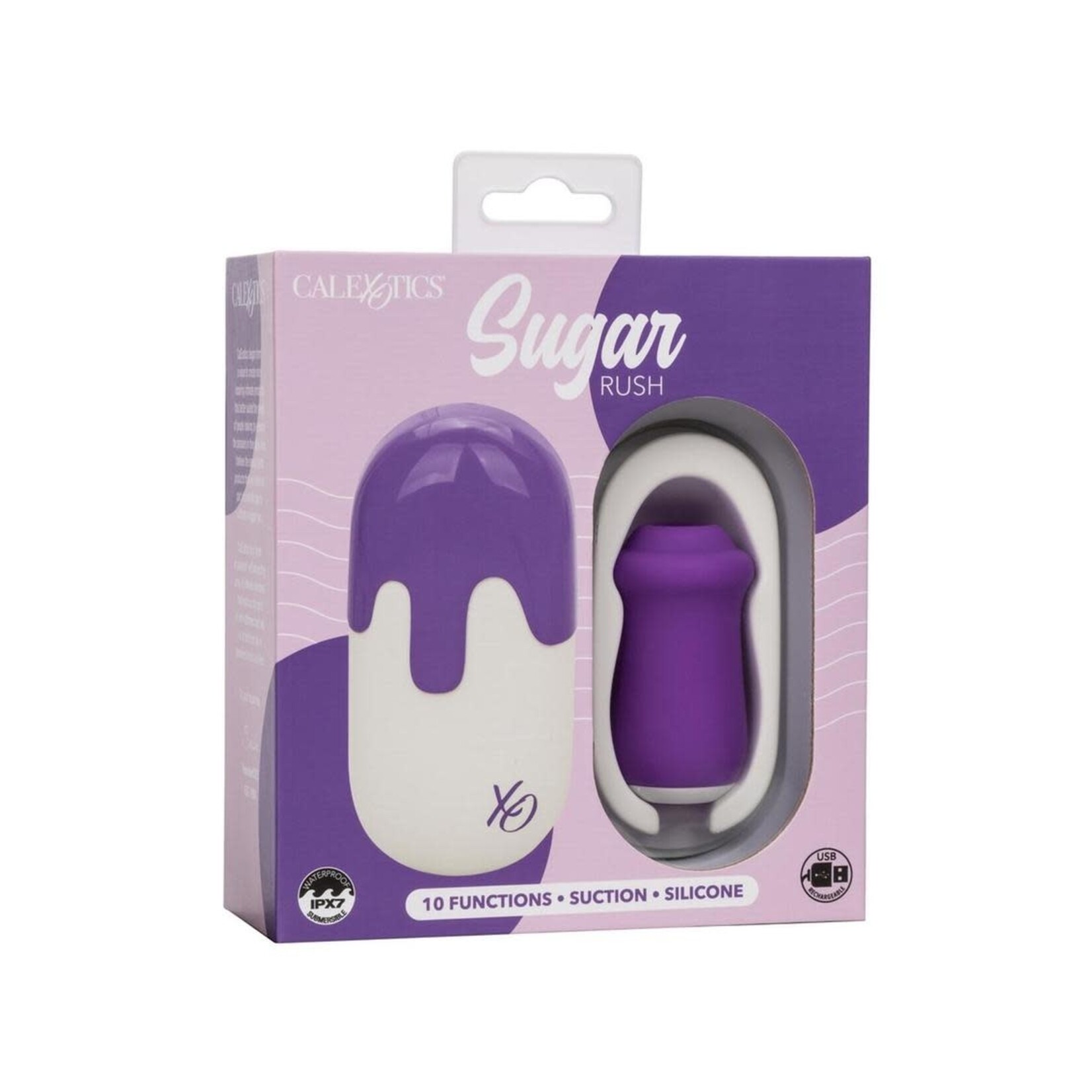 Sugar Rush Rechargeable Silicone Clitoral Stimulator - Purple