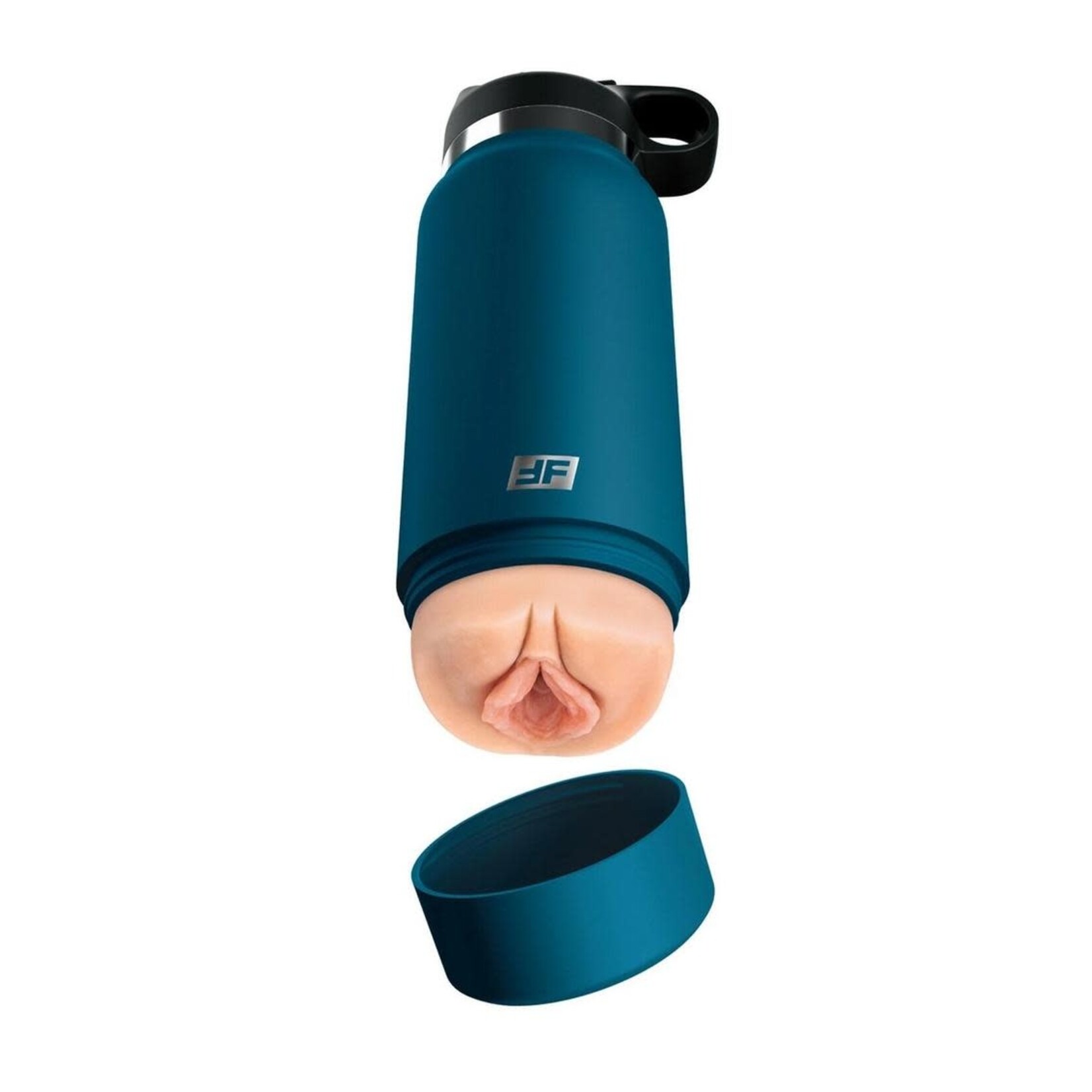 PDX Plus Fuck Flask Private Pleaser Pussy Stroker - Vanilla/Blue