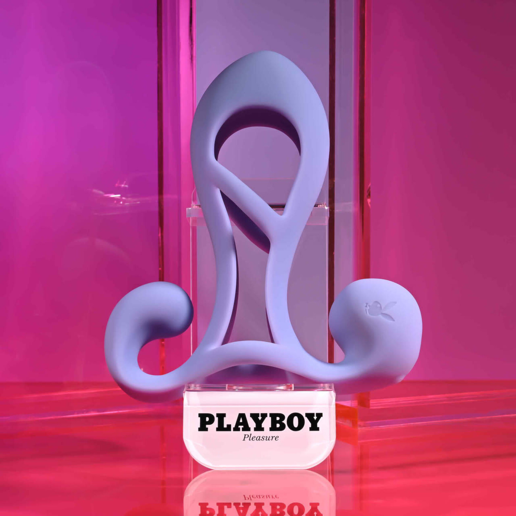 Playboy Fantasy Cage Rechargeable Silicone Penis Extension - Purple
