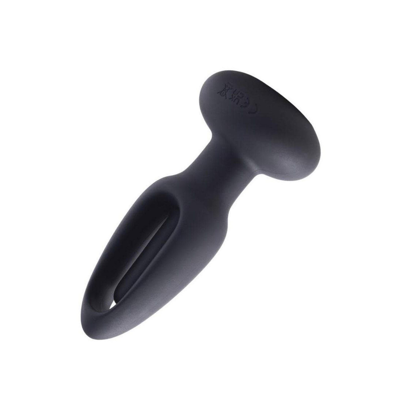 Snuggy Tapping Rechargeable Silicone Prostate Massager Butt Plug Anal Vibrator - Black