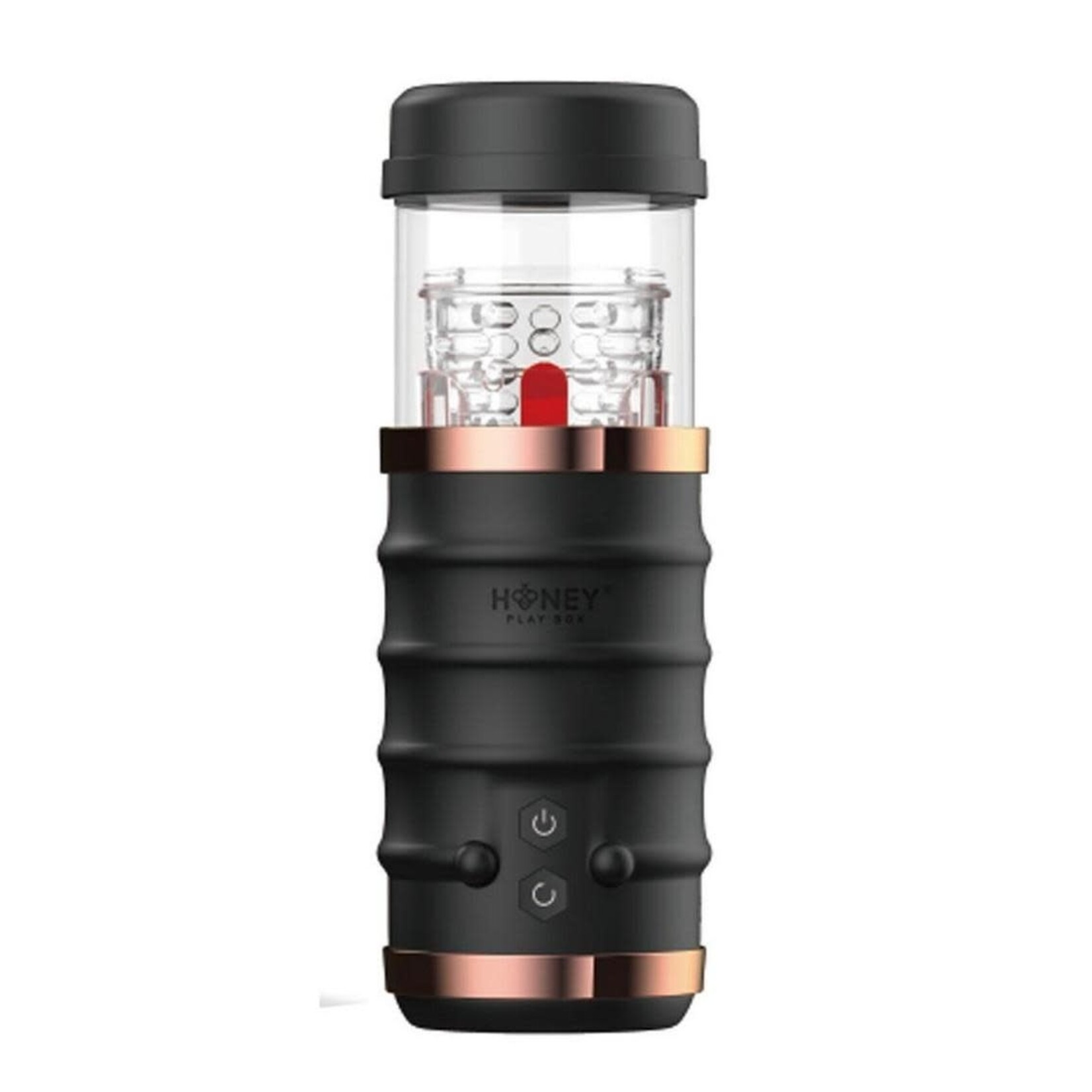 Warrior Auto Thrusting Stroker Automatic Male Masturbator - Black