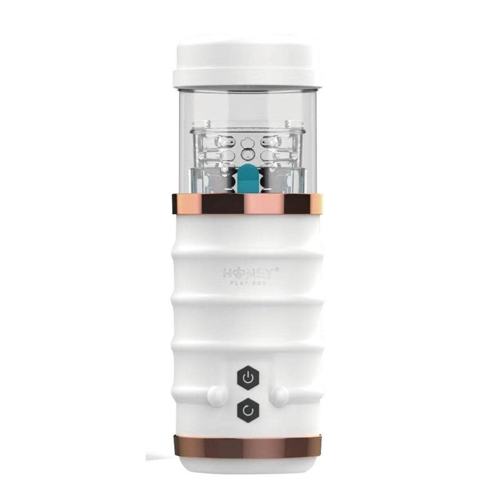 Warrior Auto Thrusting Stroker Automatic Male Masturbator - White