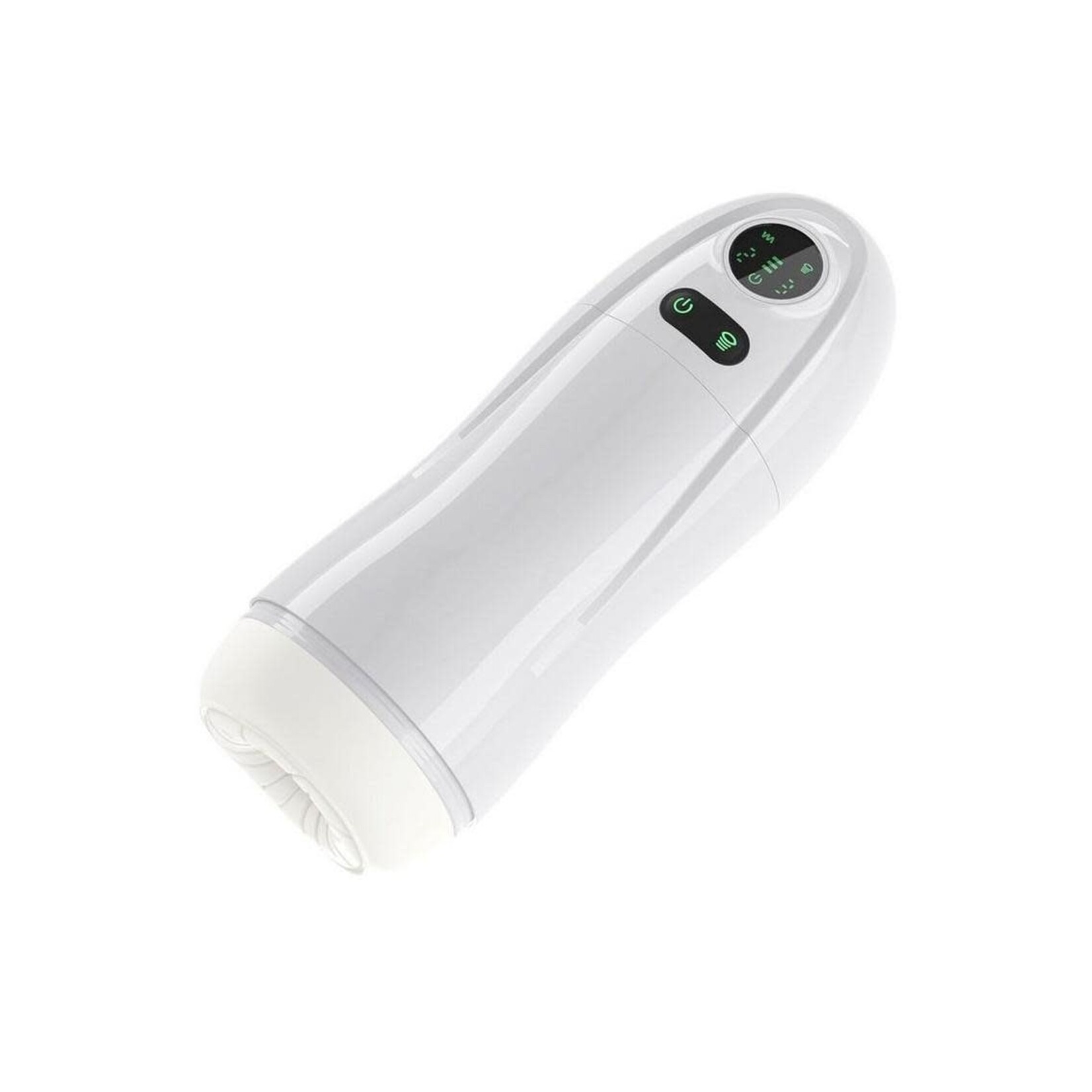 Kai 2 Automatic Sucking Vibrating Rechargeable Male Masturbator - White/Black