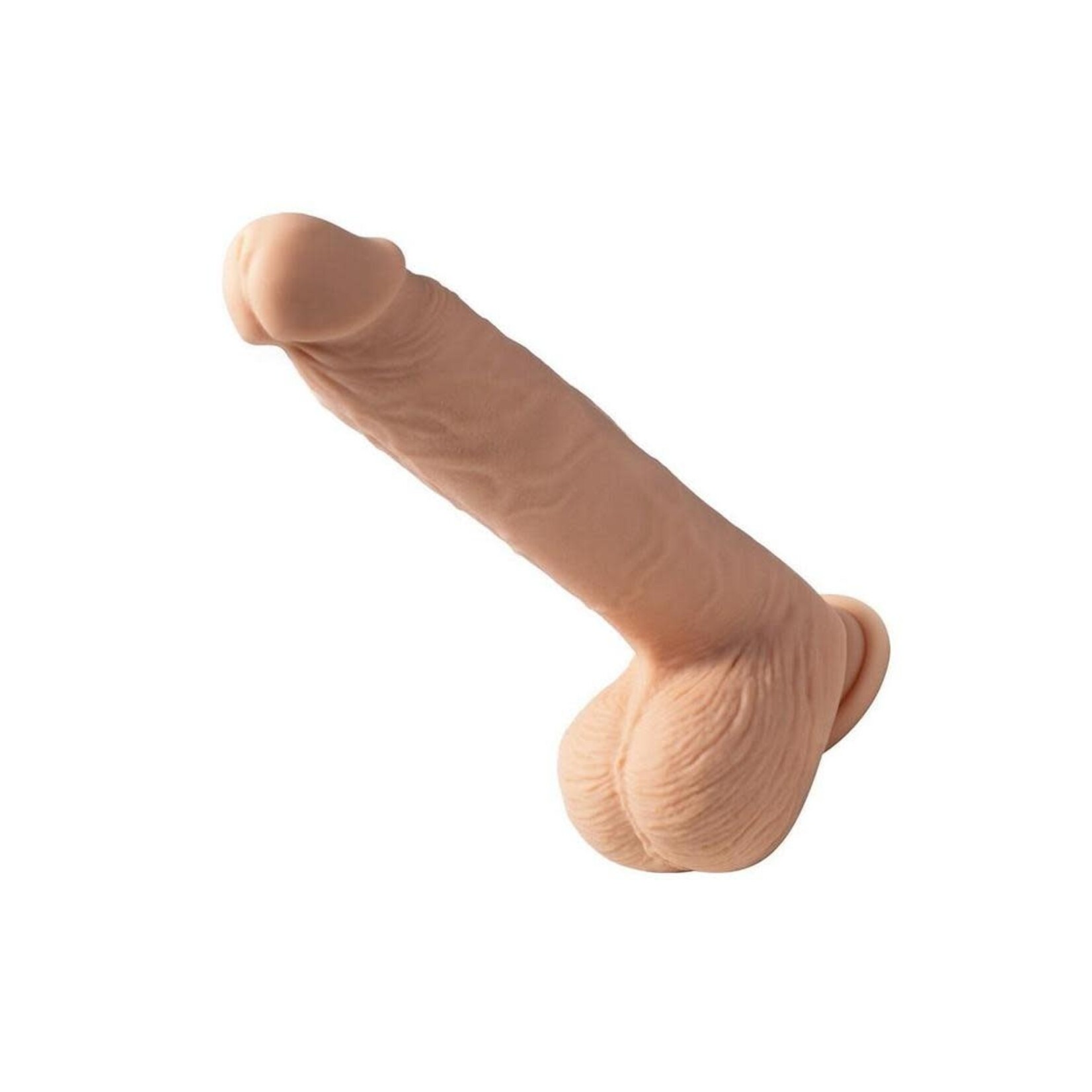 Kenzo App Controlled Big Realistic Thrusting Rechargeable Silicone Dildo 9.5 In - Caramel
