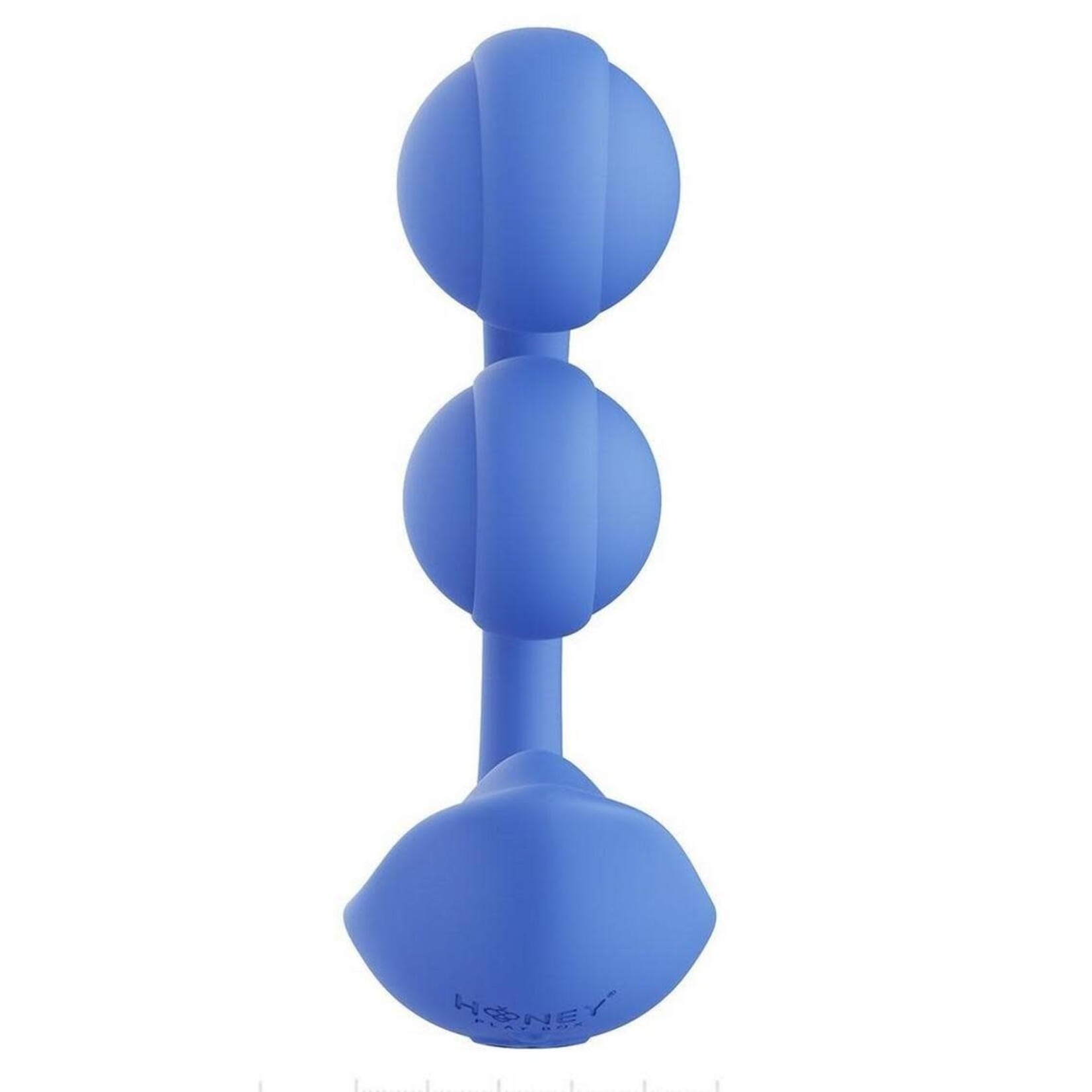 Melody Pressure Sensing App-Controlled Rechargeable Silicone Twin Balls Clit & G-spot Vibrator - Blue