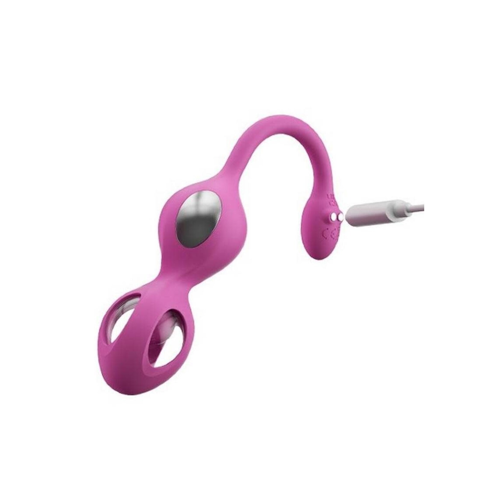 Elektra App Control E-Stim Kegel Training Set (5 Piece) - Pink/Silver