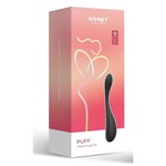 Puff App Control Inflatable Rechargeable Silicone Kegel Ball - Black