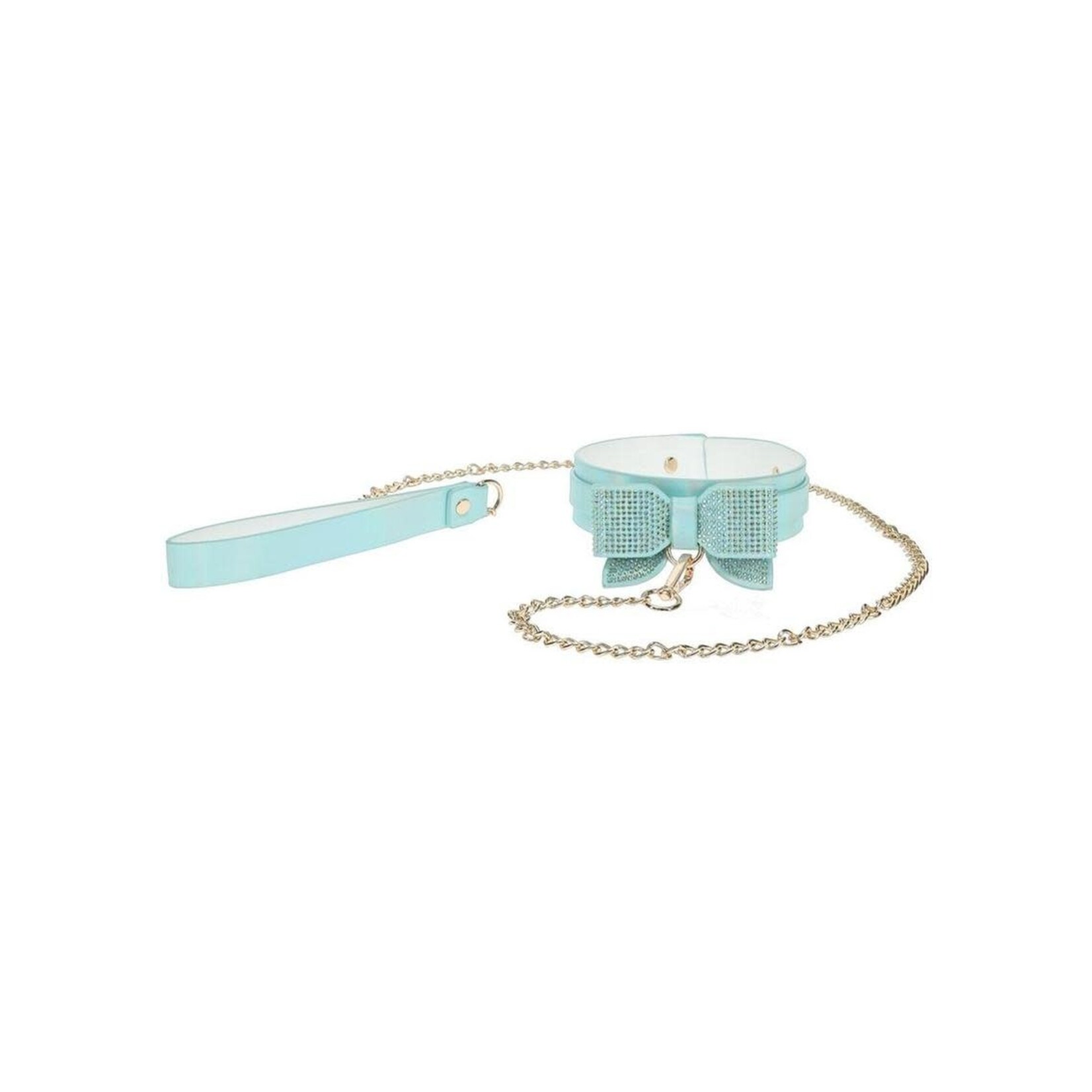 Ouch! Paris Collection Collar with Leash - Blue