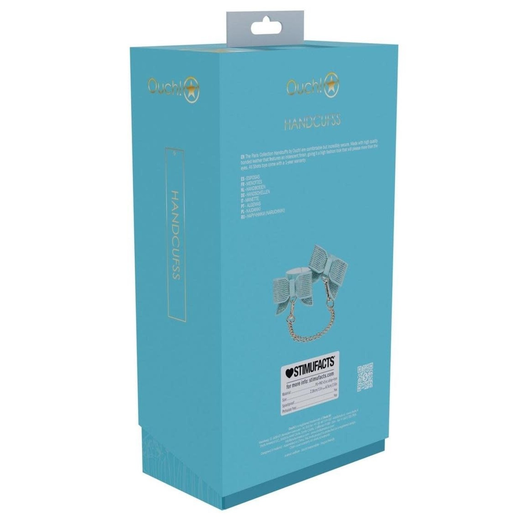 Ouch! Paris Collection Handcuffs - Blue