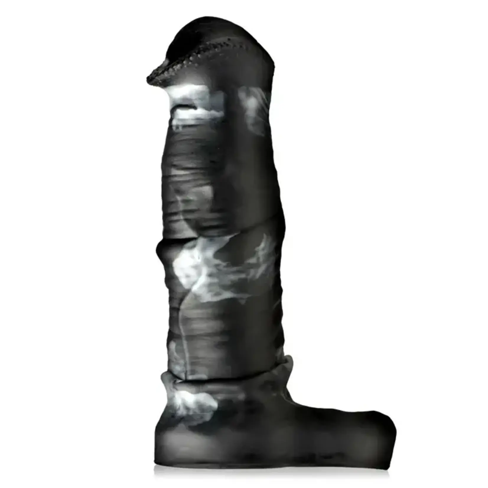 Creature Cocks Stallion Silicone Penis Extension - Black/Gray