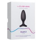 Lovense Hush 2 Bluetooth Remote-Controlled Vibrating Butt Plug M 1.75 in.
