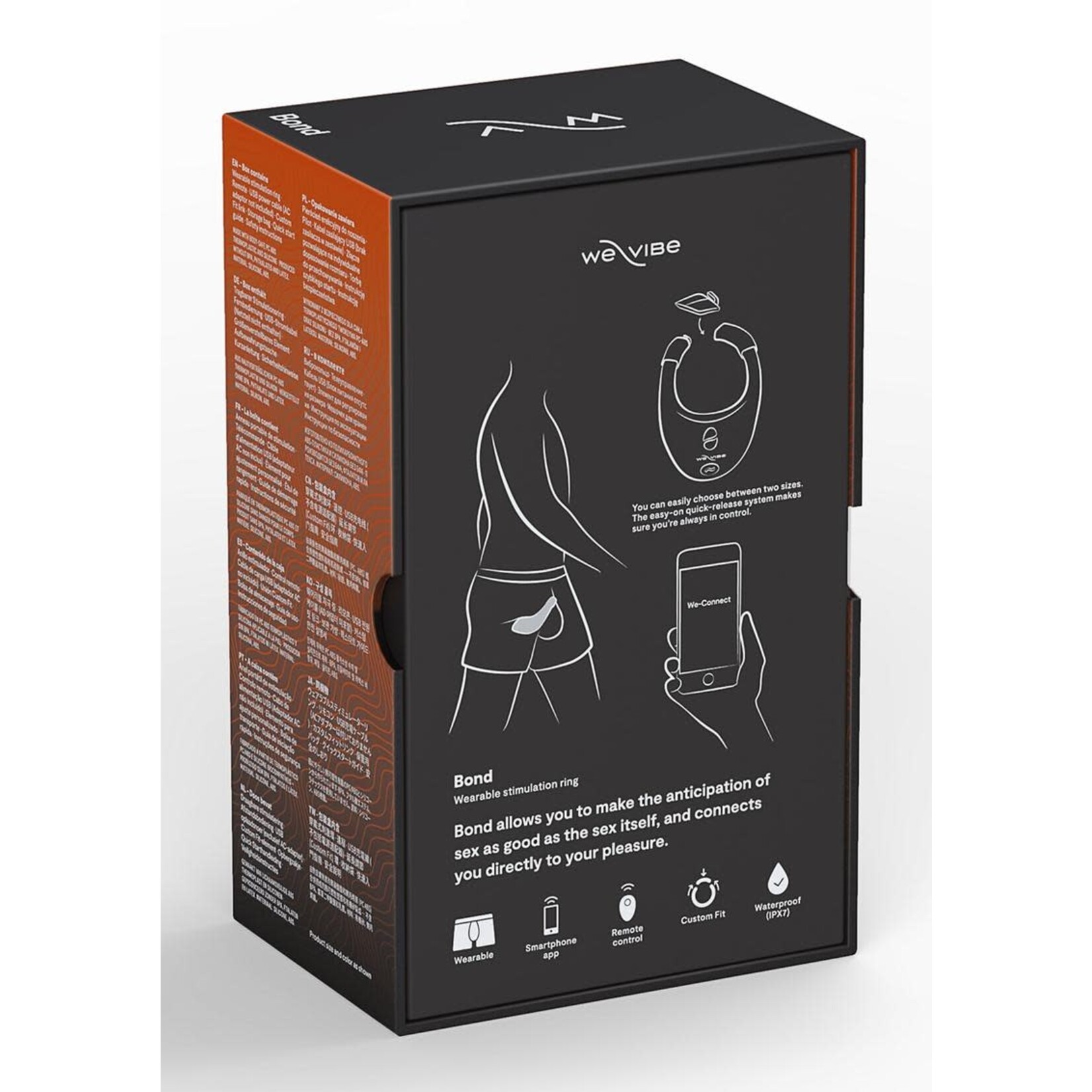 We-Vibe Bond Rechargeable Silicone Cock Ring - Black