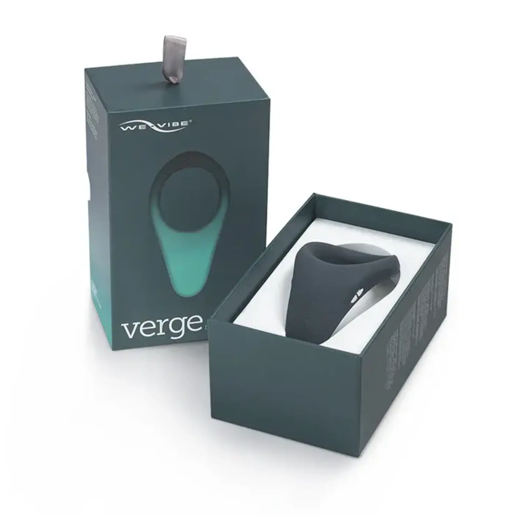 We-Vibe Verge Rechargeable Silicone Vibrating Perineum Cock Ring - Slate