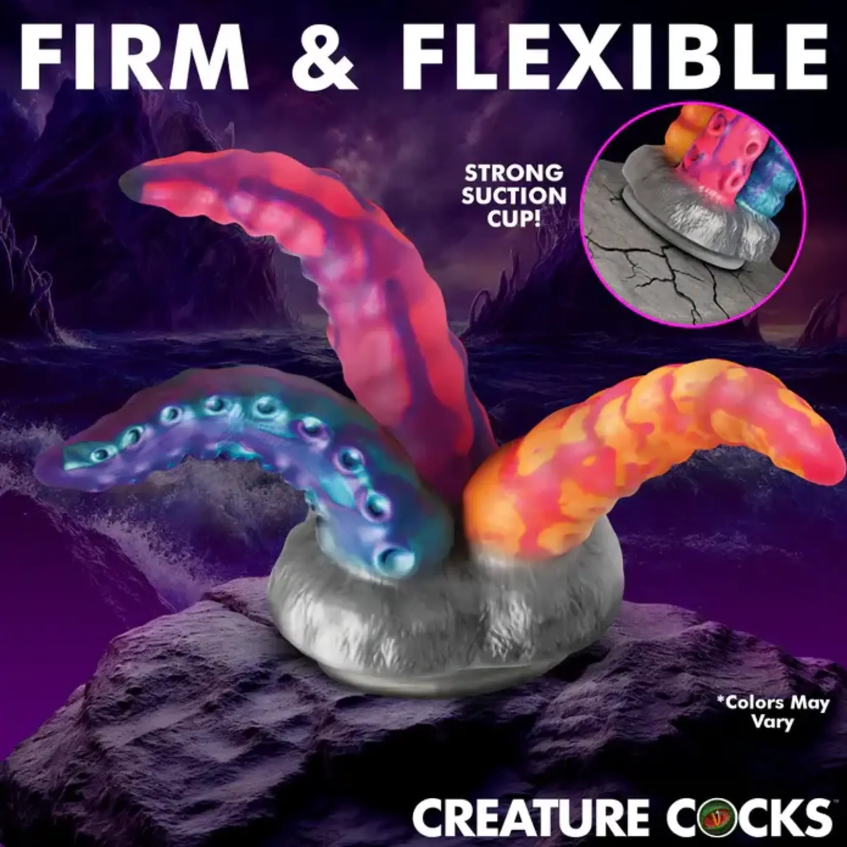 Creature Cocks Tenta- Trio Silicone Dildo - Multicolor