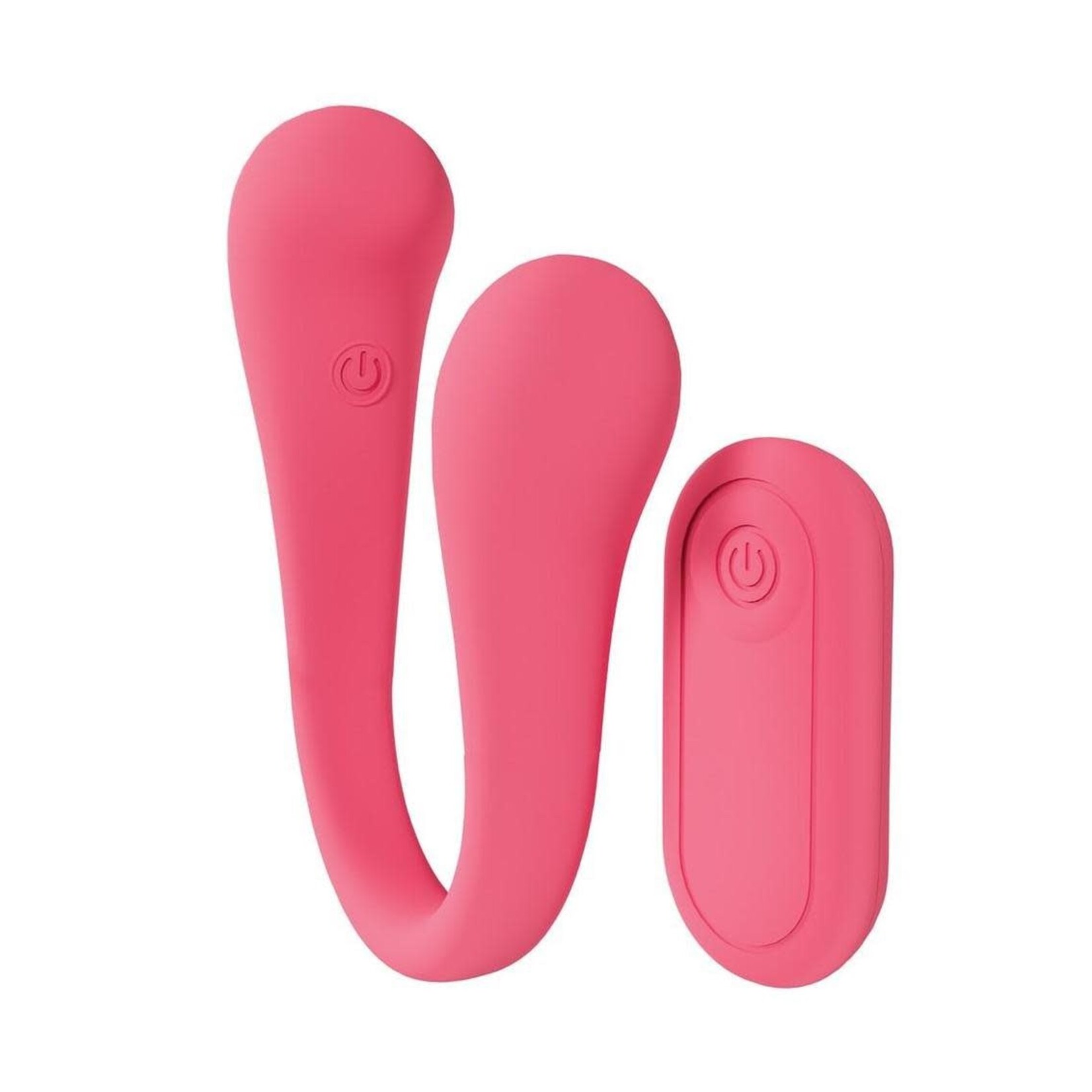 Loveline FlexEase Bend 10 Function Rechargeable Silicone Vibrator - Pink
