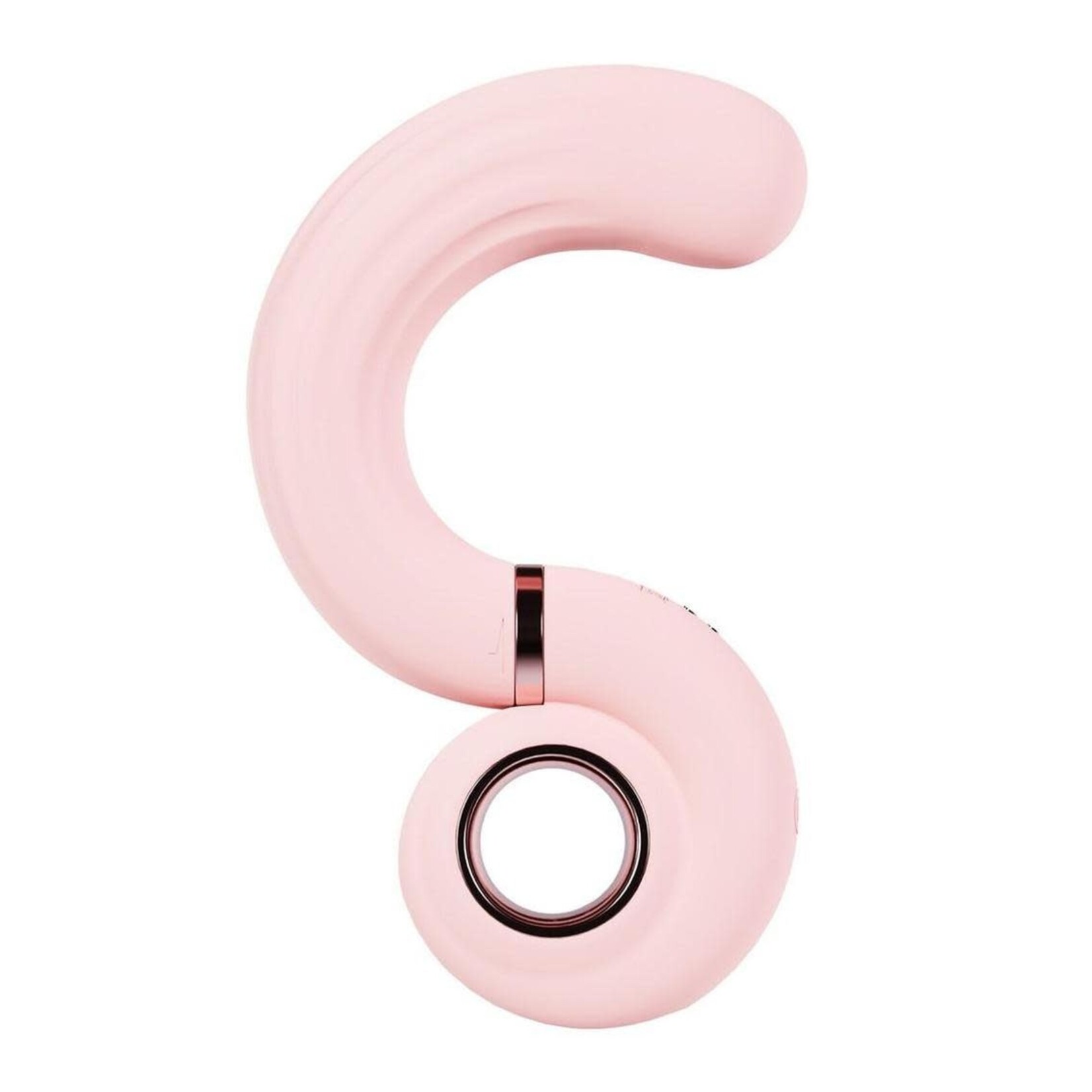 Loveline Tourner 10 Speed Silicone Rechargeable Vibrating Swirl Clitoral Stimulator - Pink