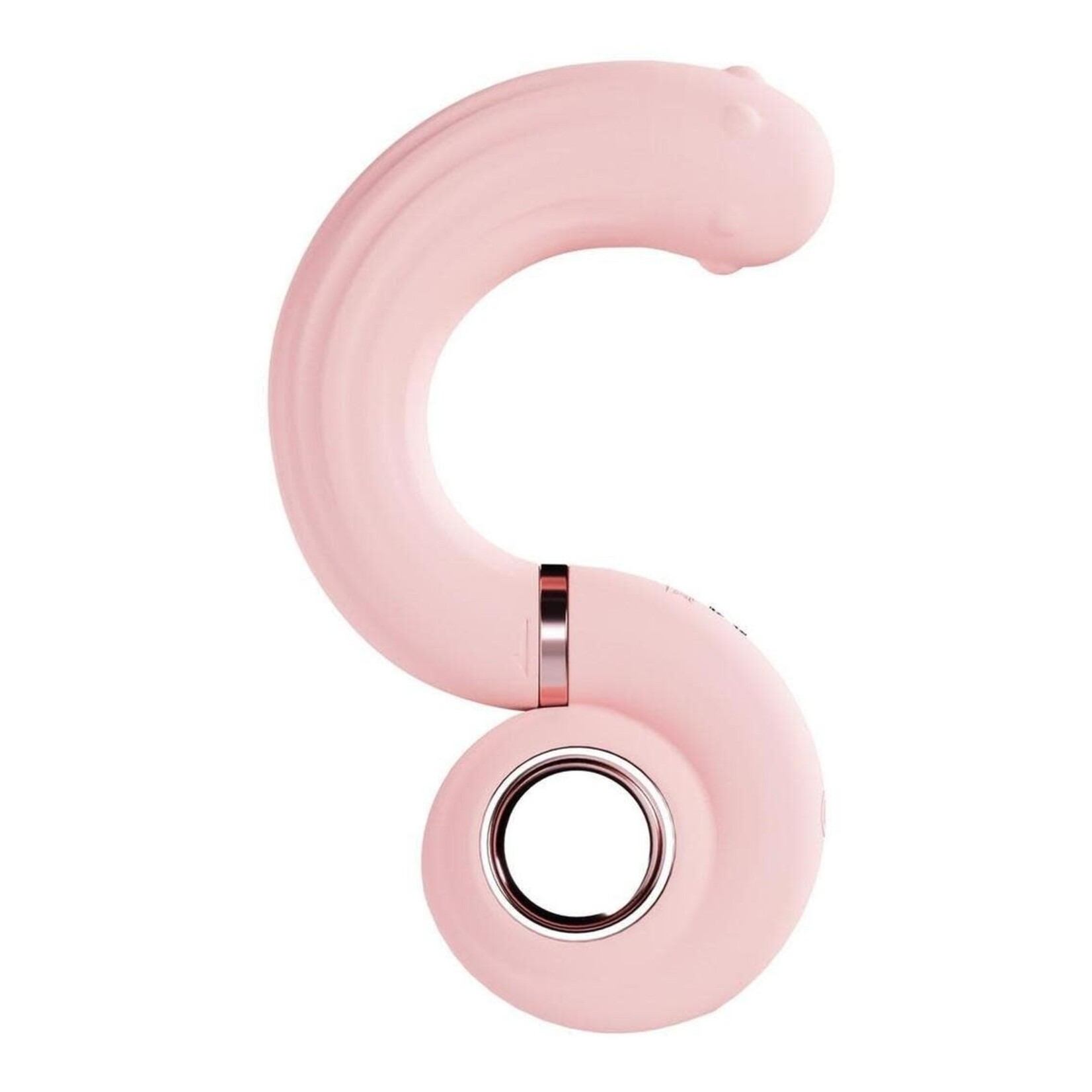 LoveLine Perles Rotating Beads Swirl Rechargeable Silicone Vibrator - Pink