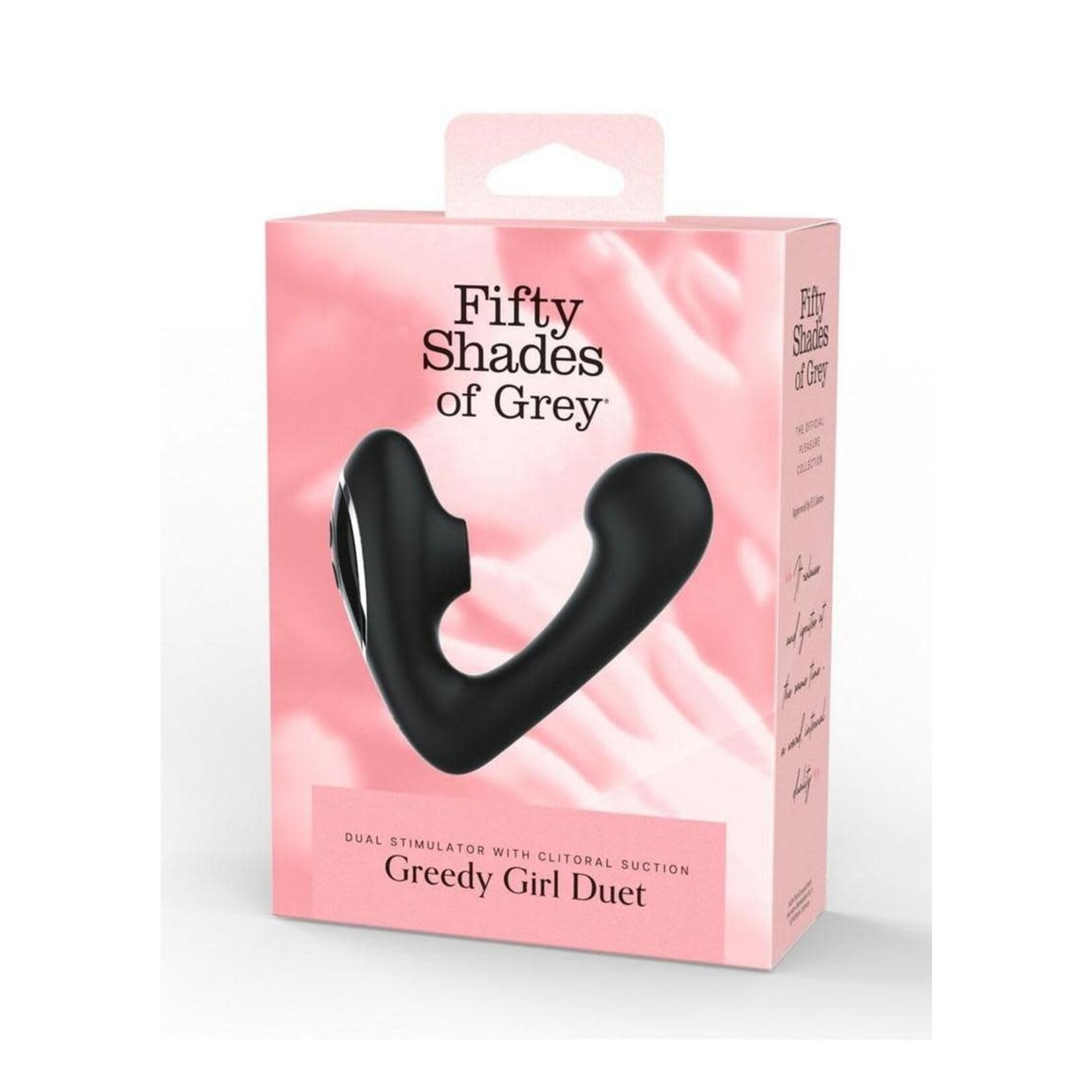 Fifty Shades of Grey Greedy Girl Duet Rechargeable Silicone Dual Stimulator - Black