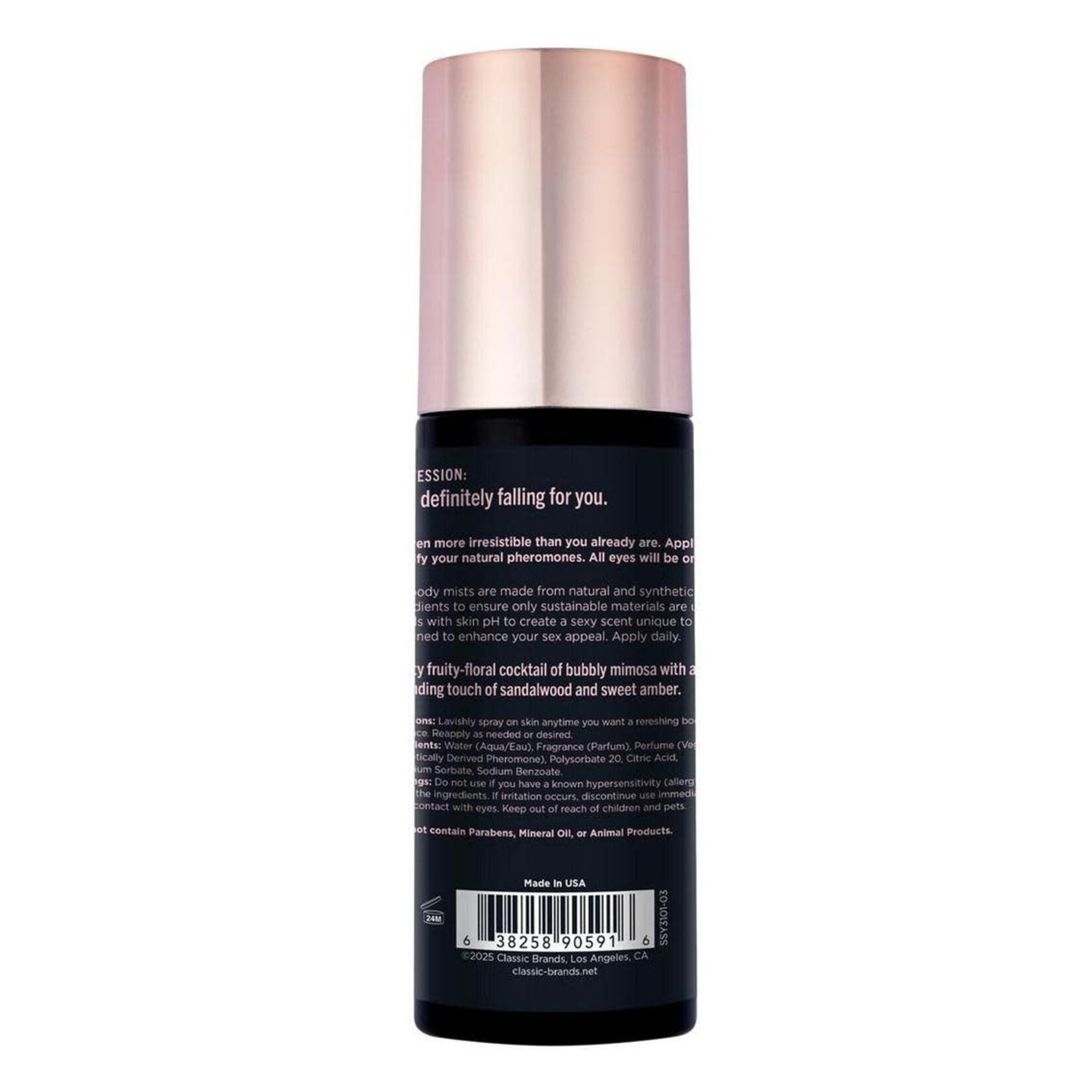 Simply Sexy Pheromone Body Mist Head Over Heels 3.35oz