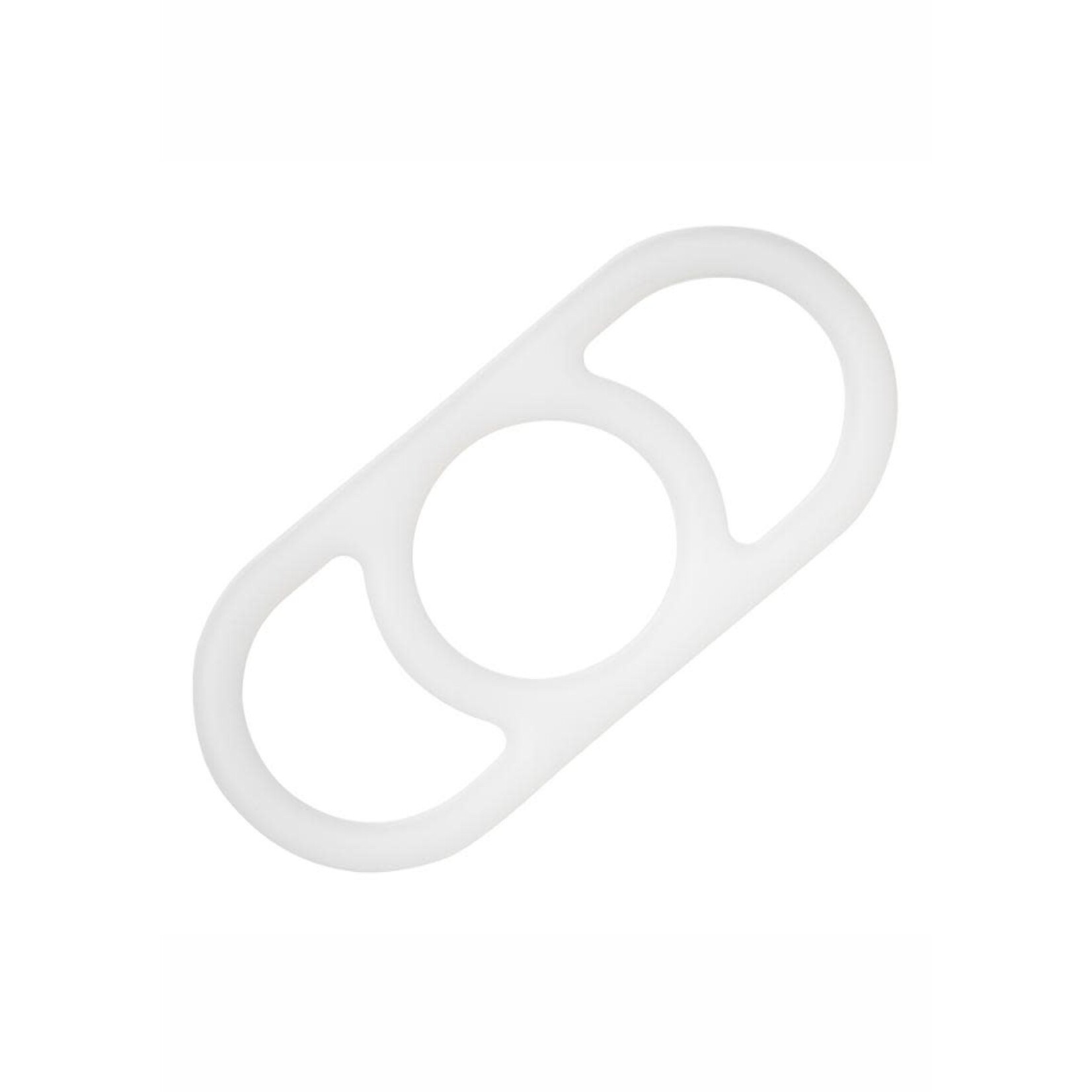 Commander Erection Enhancer Silicone Cock Ring - White
