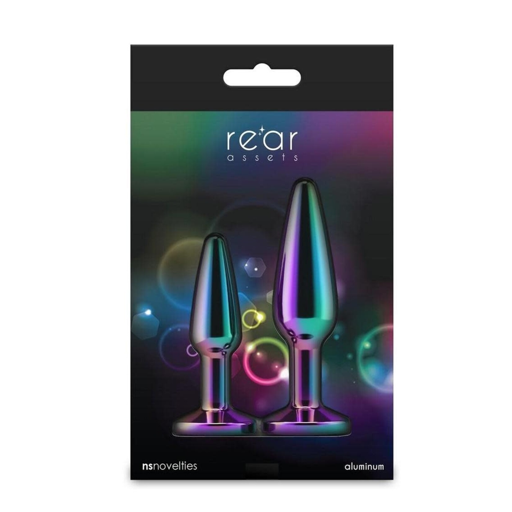 Rear Assets Tapered Trainer Chrome Plated Anal Plugs Kit (3pc Set) - Multicolor