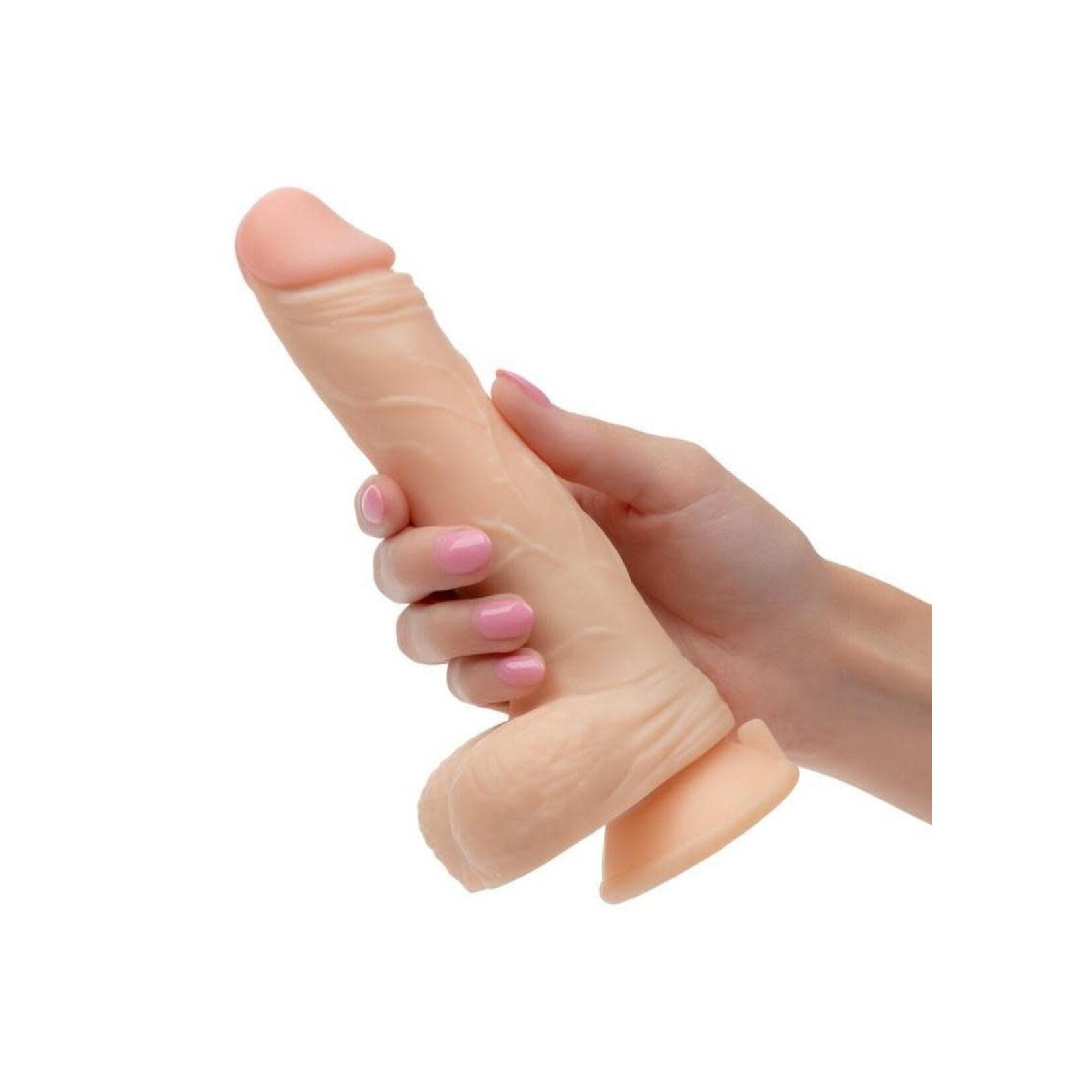 Working Stiff The Vibrating Quarterback Rechargeable Dildo - Vanilla